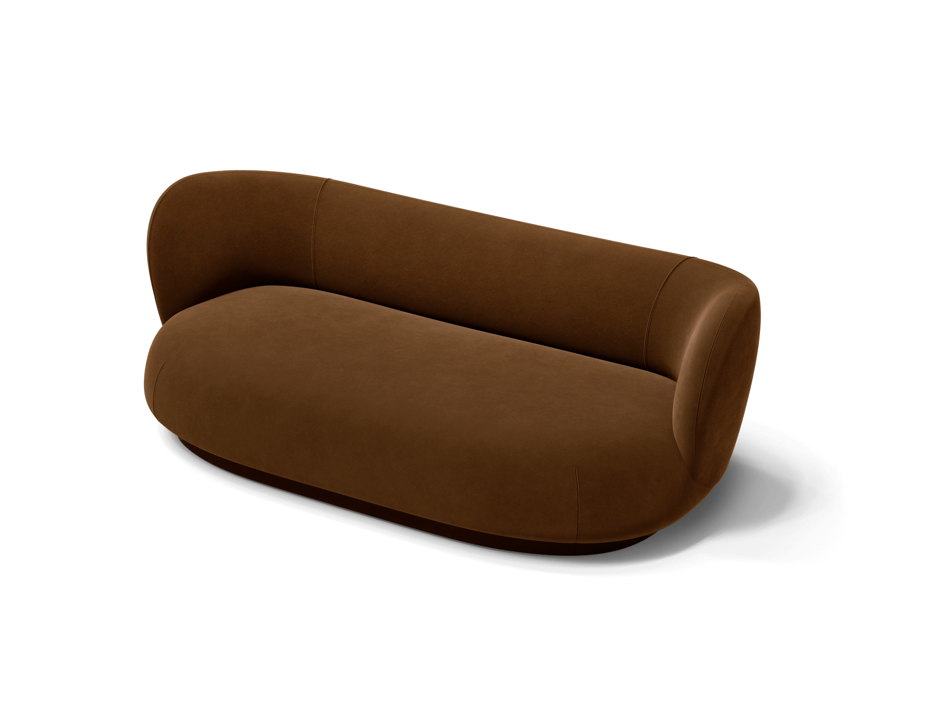 Rico Lounger Sofa - Rich Velvet - Soft Brown