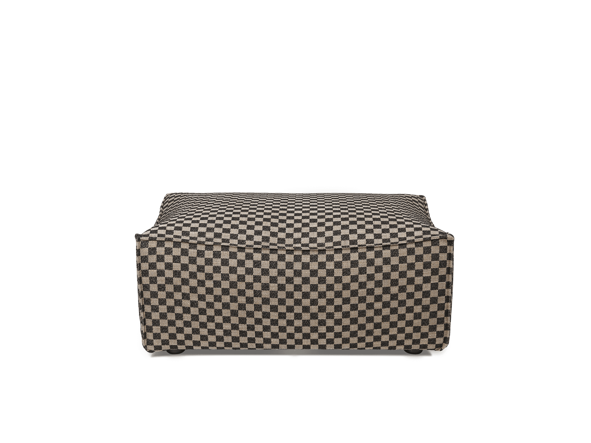 Catena Pouf Rectangular L501 - Check - Sand/Black