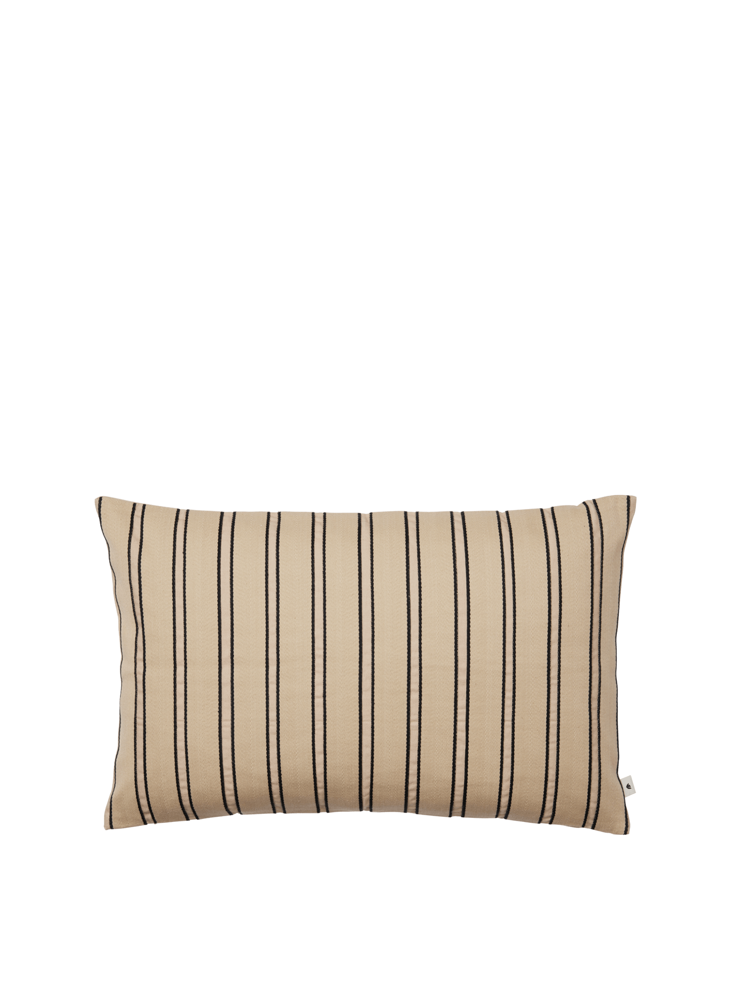 Twill Cushion Cover - Rectangular - Cashmere/Black