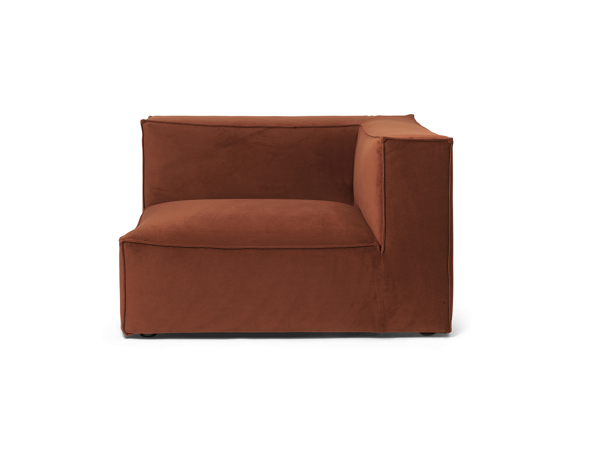 Catena Sofa Armrest Right S401 - Rich Velvet - Rust