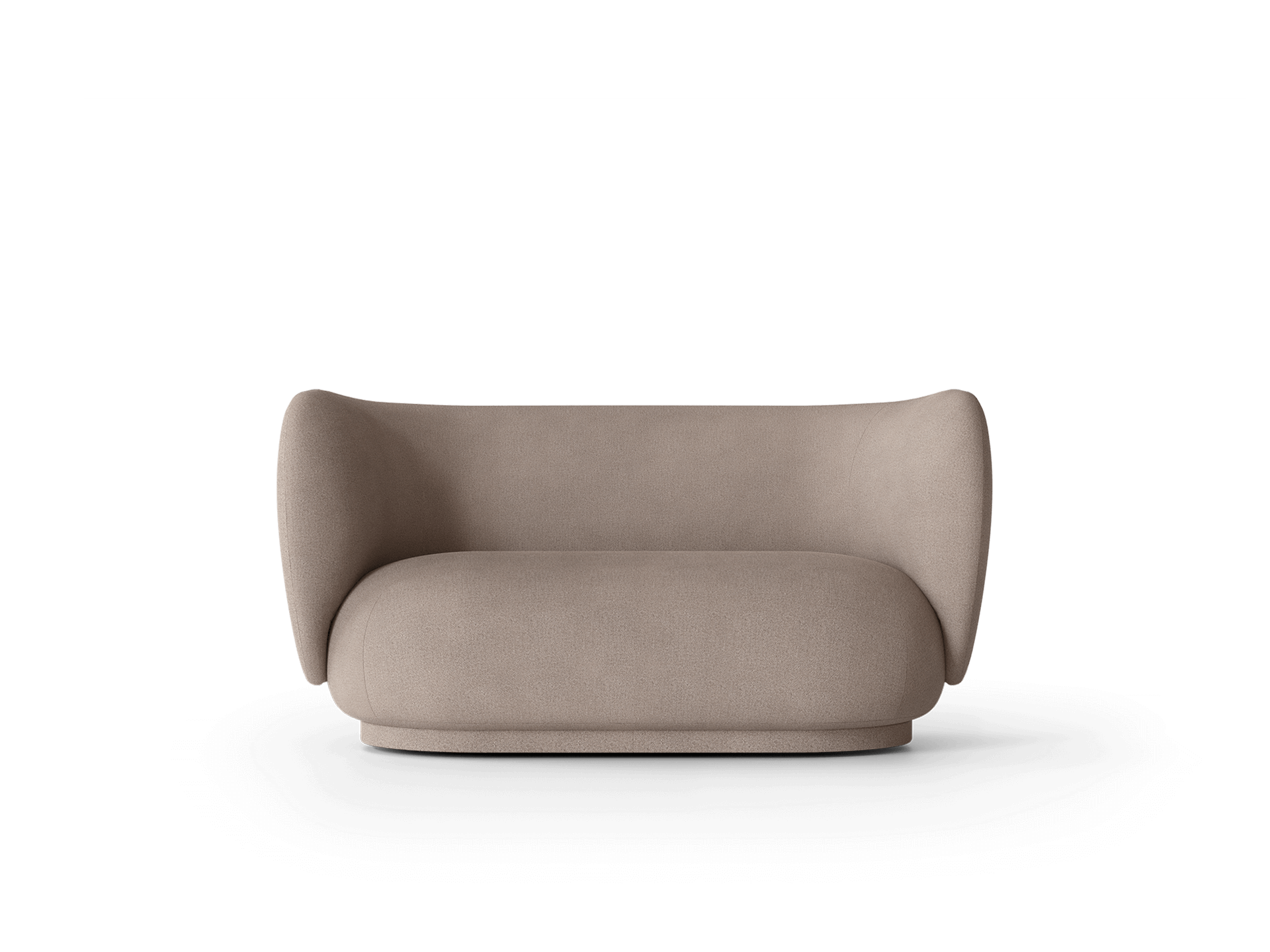 Rico Sofa 2-seater - Brushed - Warm Grey