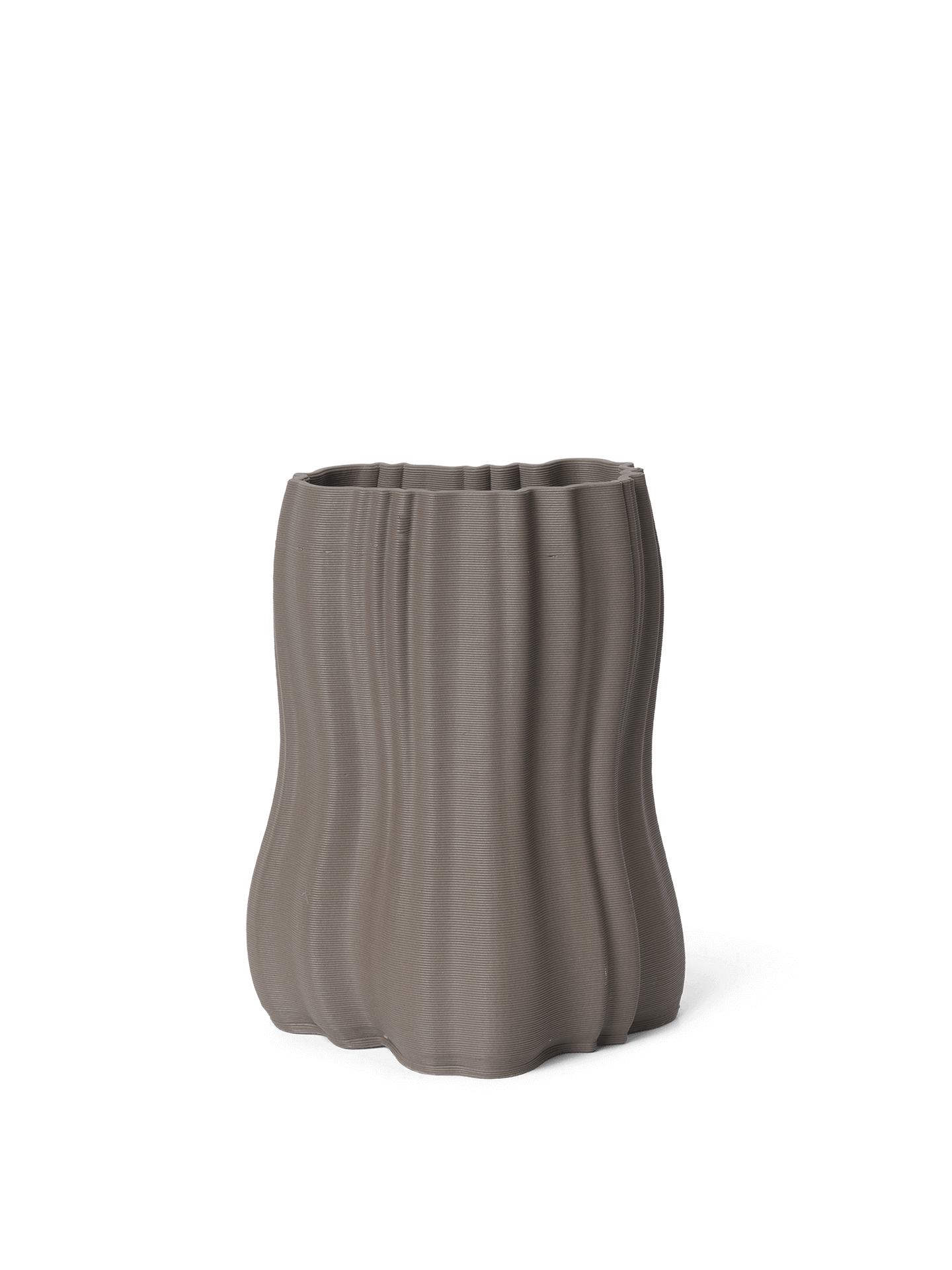 Moire Vase - Small - Anthracite