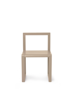 Little Architect Chair in cashmere, a child's chair with open square back