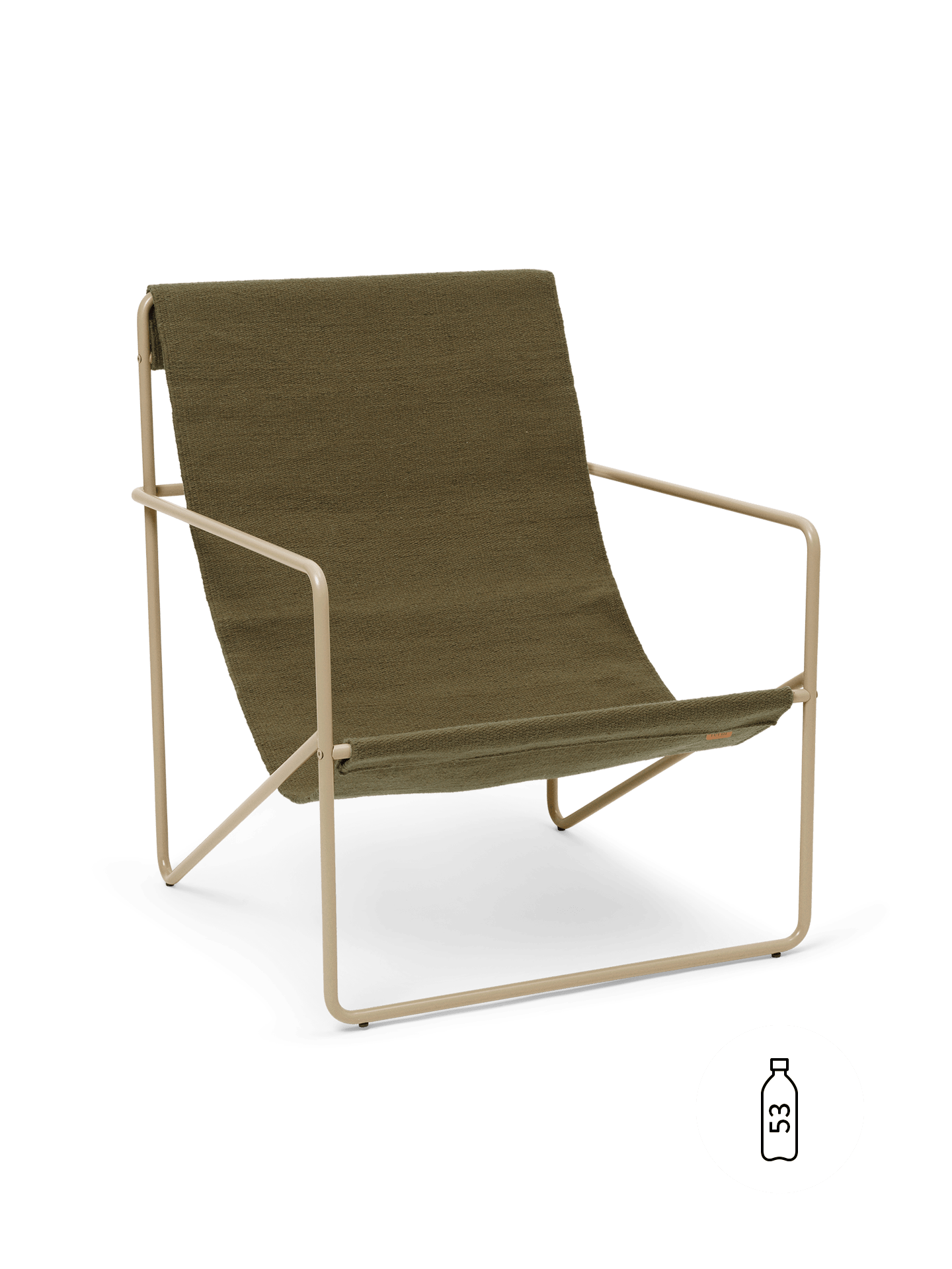 Desert Lounge Chair - Black/Solid Cashmere by Ferm Living