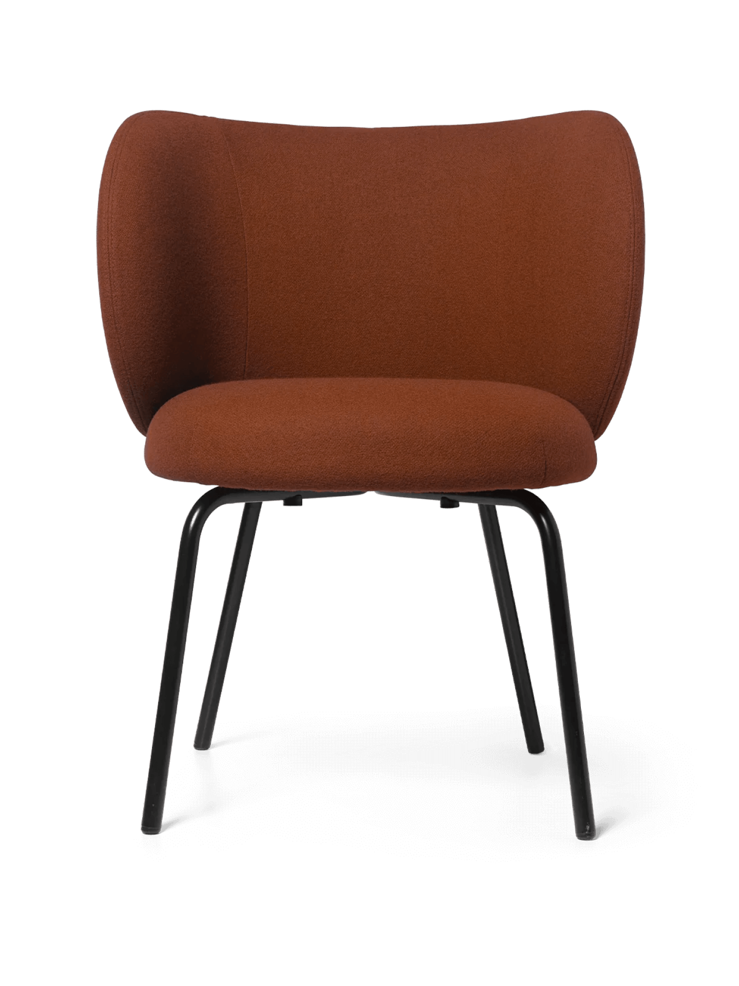 Rico Dining Chair - Black - Tonus - Red Brown