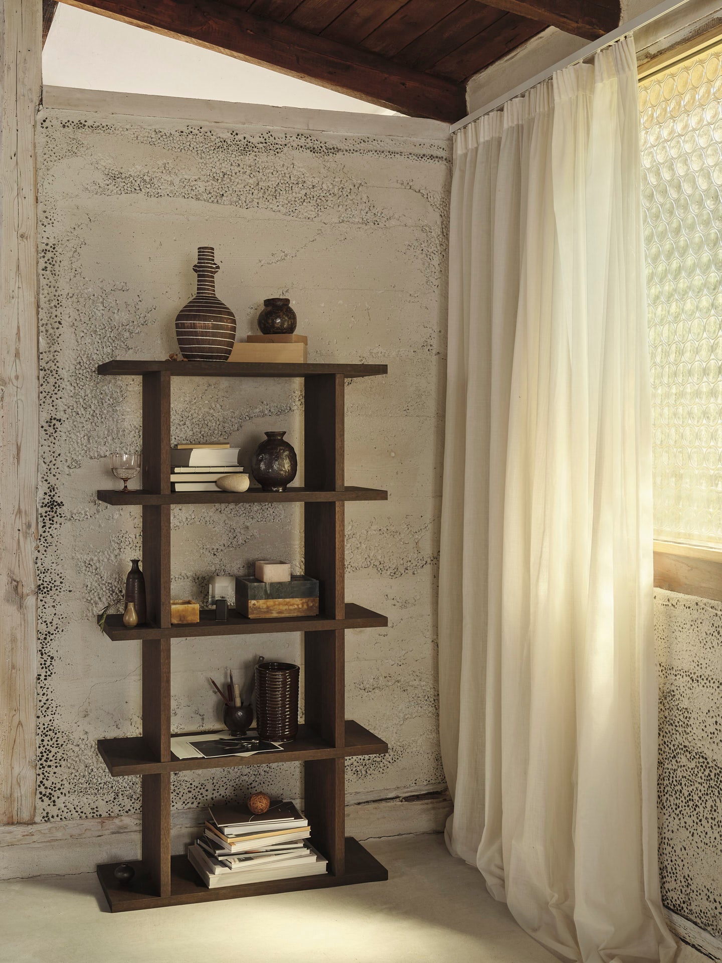 Kona Bookcase - 1x4 - Dark Stained Oak | Ferm Living