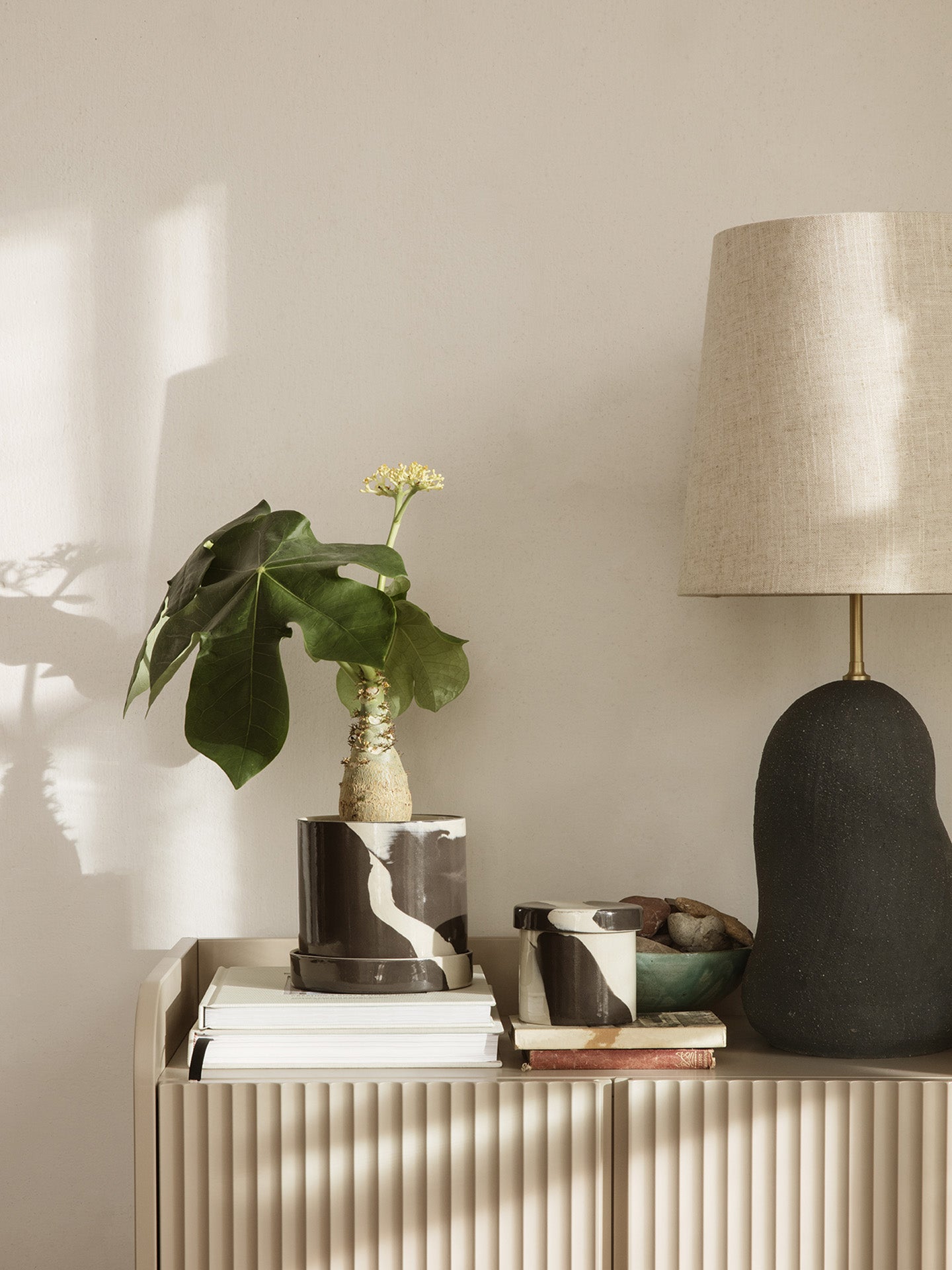 Inlay Container - Sand/Black by Ferm Living