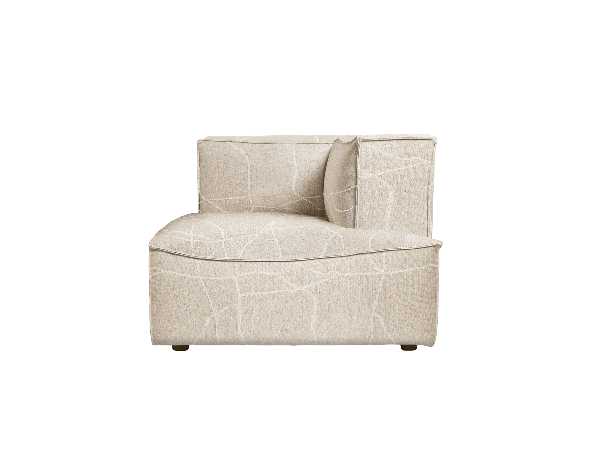Catena Sofa Chaise Longue Right S601 - Can Lis - Sand/Off-White