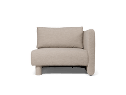 Dase Sofa Armrest Right en bouclé doux naturel