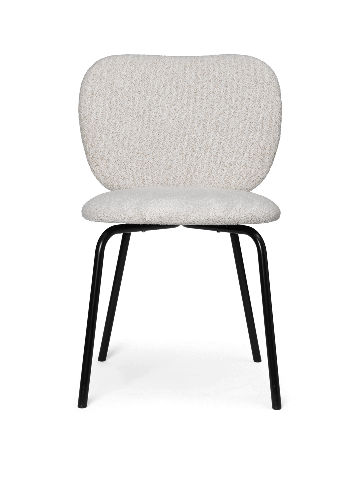 Rico Chair - Black - Soft Bouclé - Off-White/Sand
