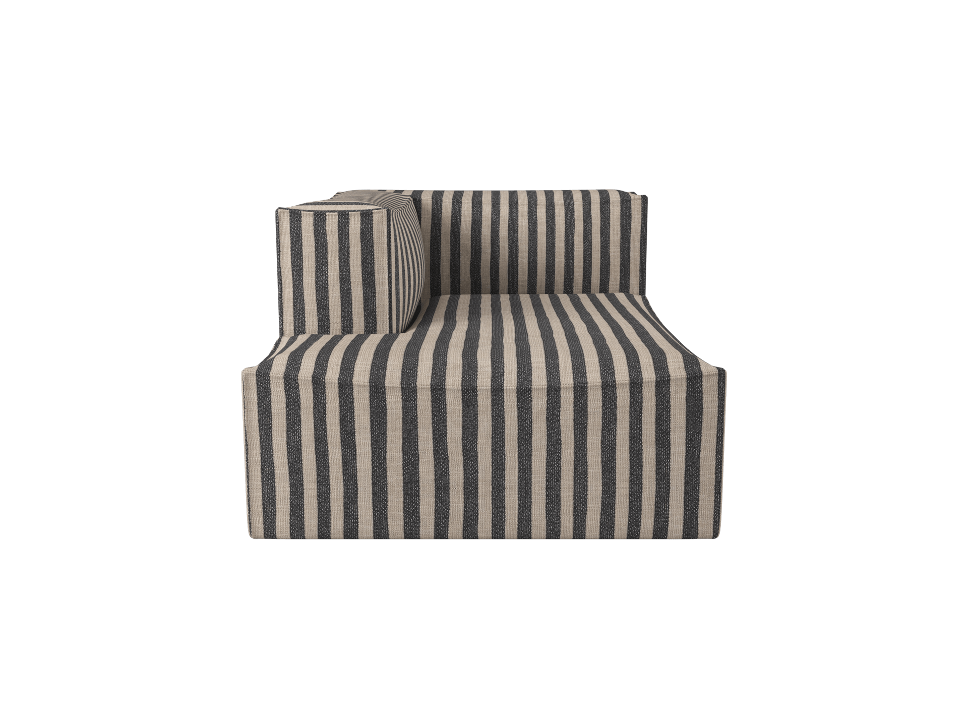 Catena Sofa Chaise Longue Left L600 - Louisiana - Sand/Black