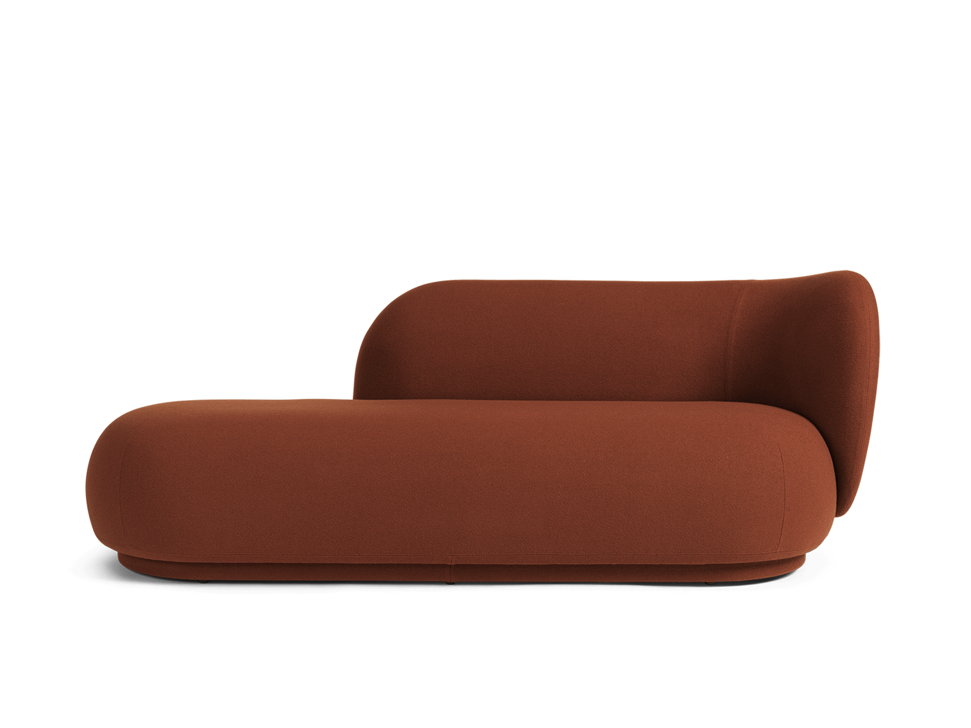 Rico Divan Right - Tonus - Red Brown