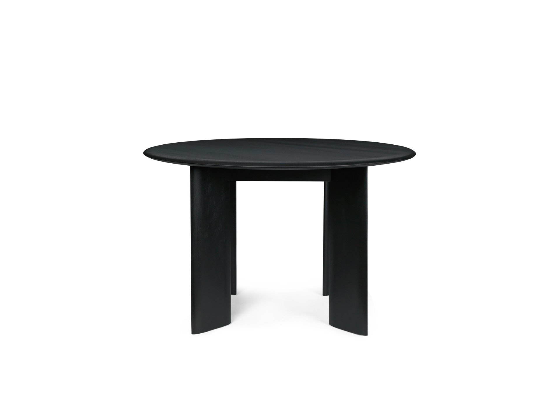 Bevel Table - Round Ø117 - Black Oiled Beech