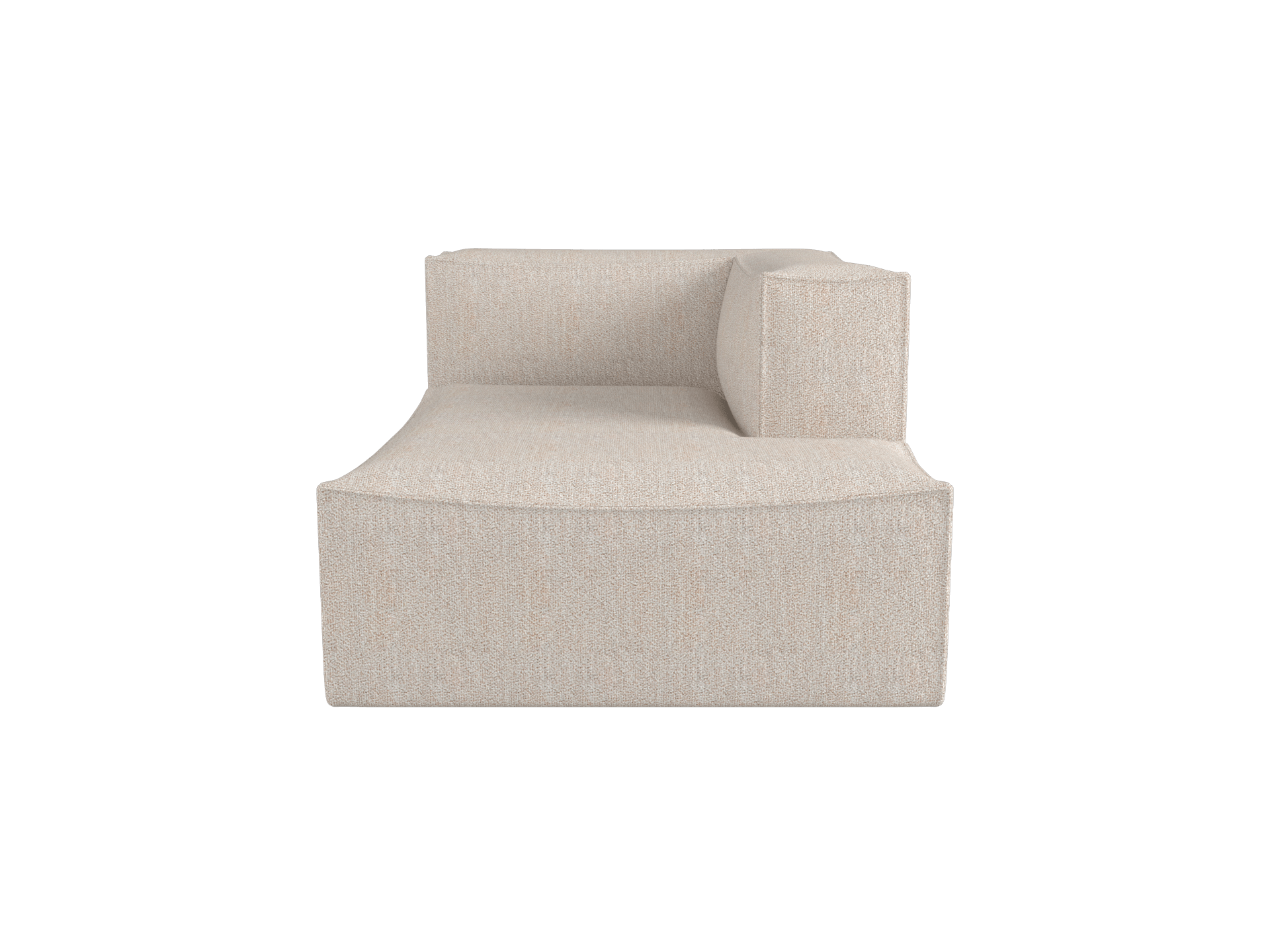 Catena Sofa Chaise Longue Right L601 - Soft Bouclé - Natural