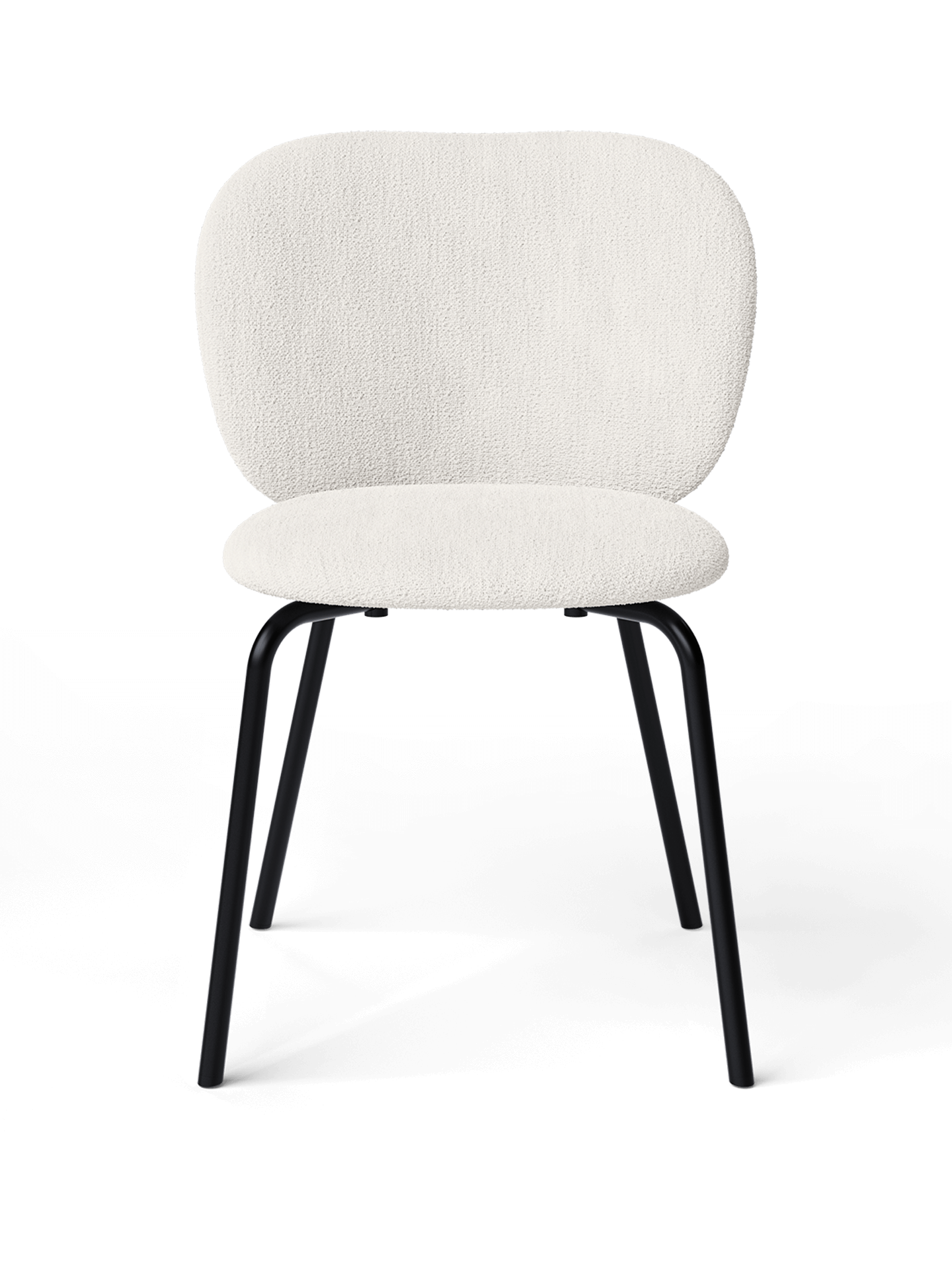 Rico Chair - Black - Bouclé - Off-white
