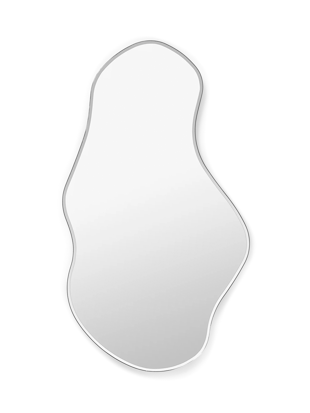 Pond Mirror in Dark Chrome | Large | Mirror with unique shape