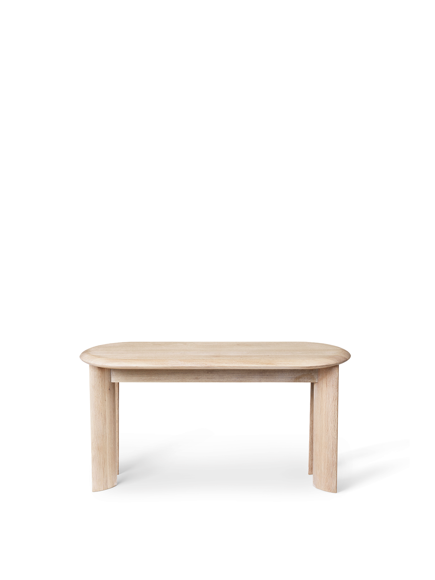 Bevel Bench - White Stained Oak
