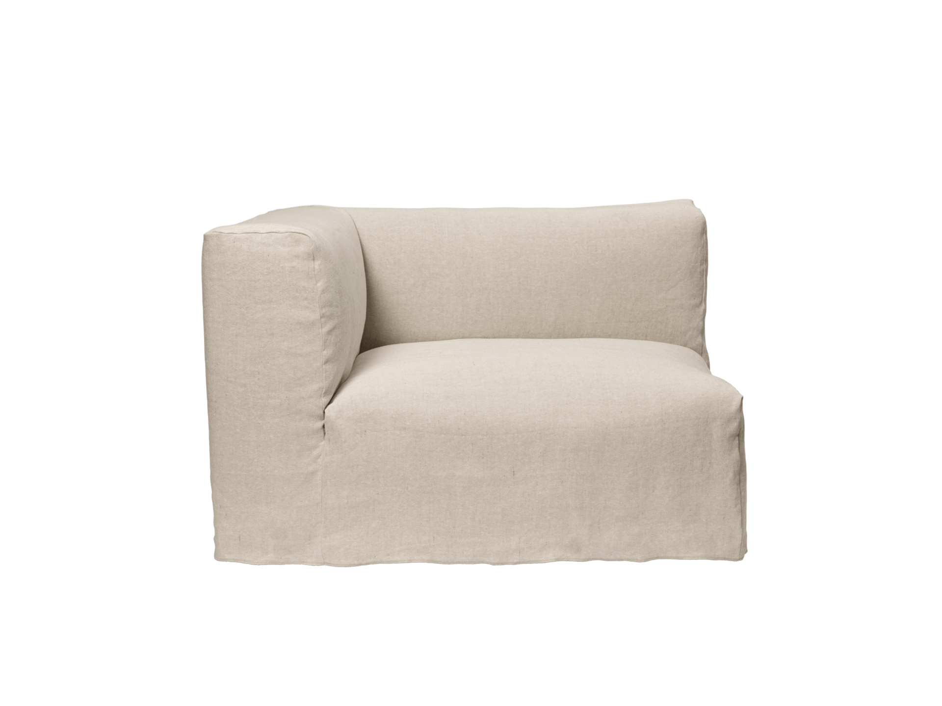 Catena Sofa Armrest Left S400 - Loose Drape - Natural