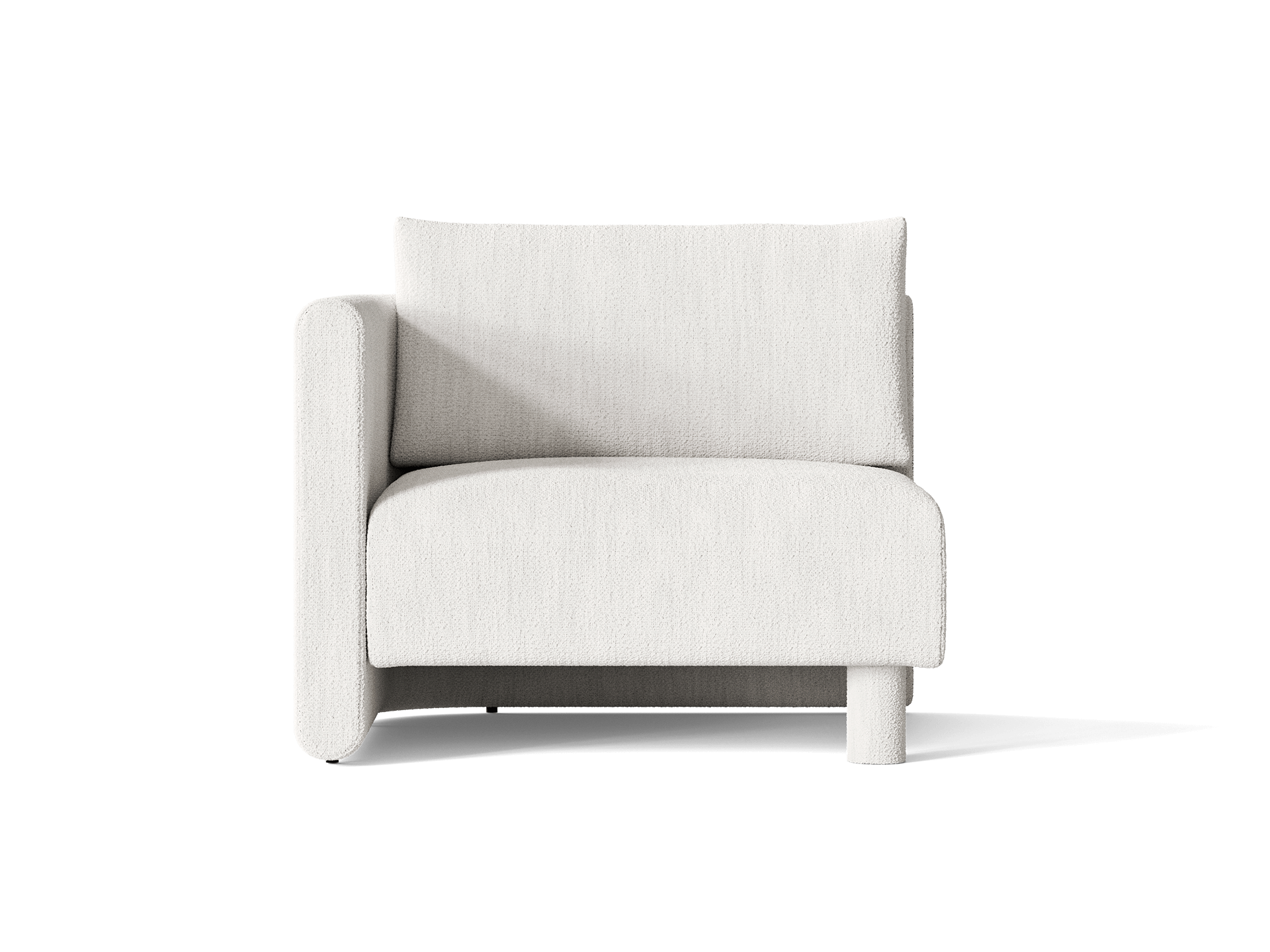 Dase Sofa Armrest Left - Bouclé - Off-white