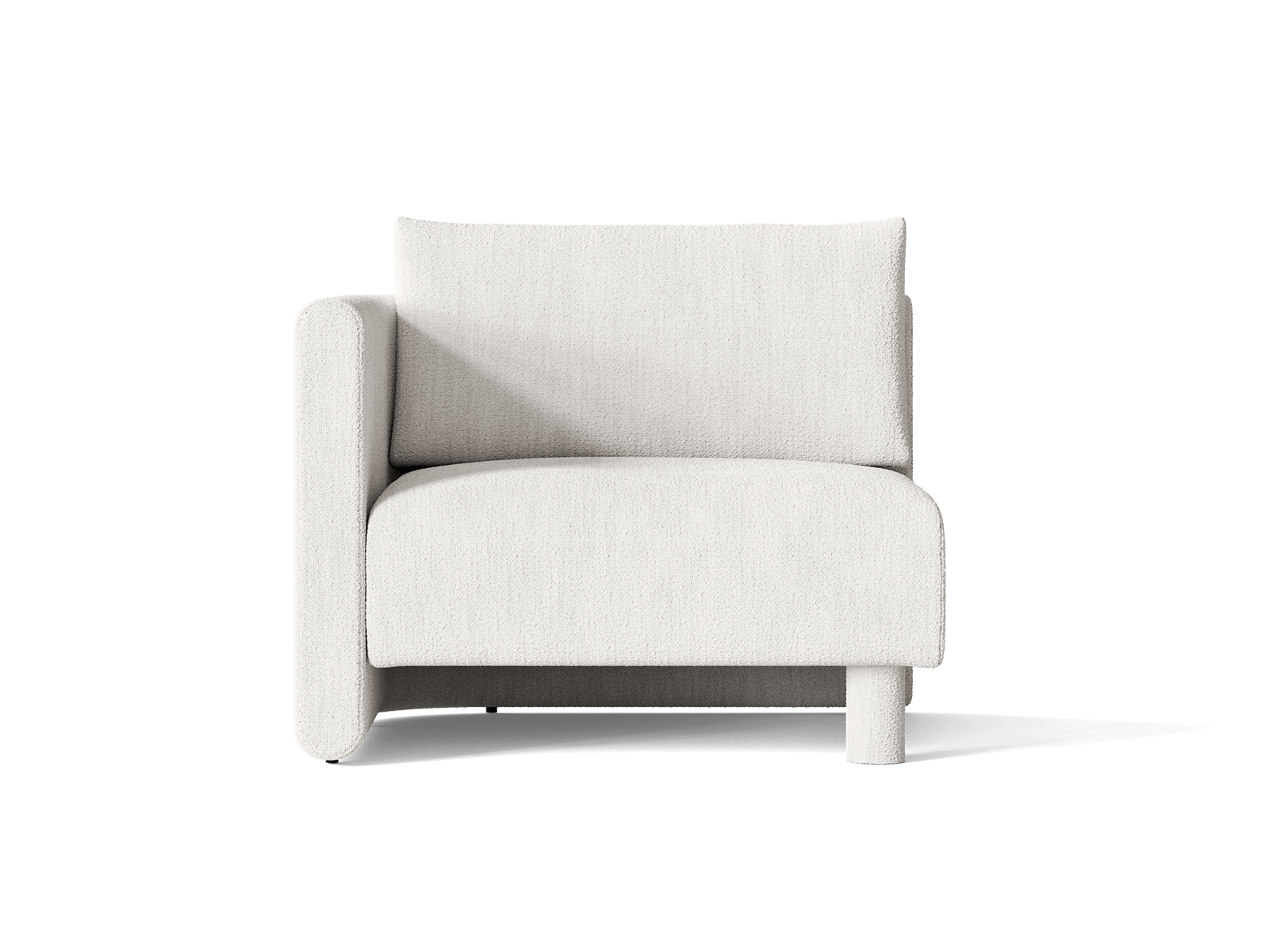 Dase Dase Canapé - Accoudoir Gauche - Bouclé - Off-white – Ferm Living