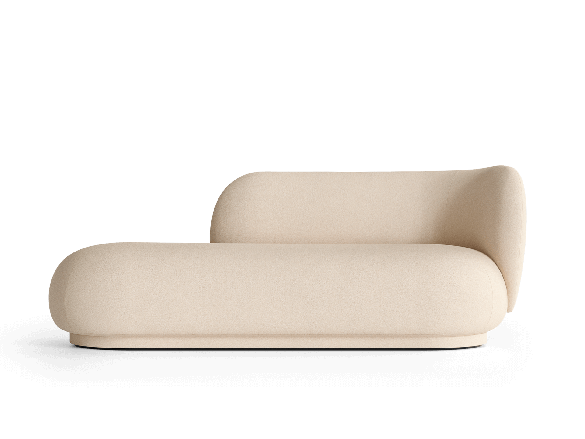Rico Divan Right - Brushed - Off-white
