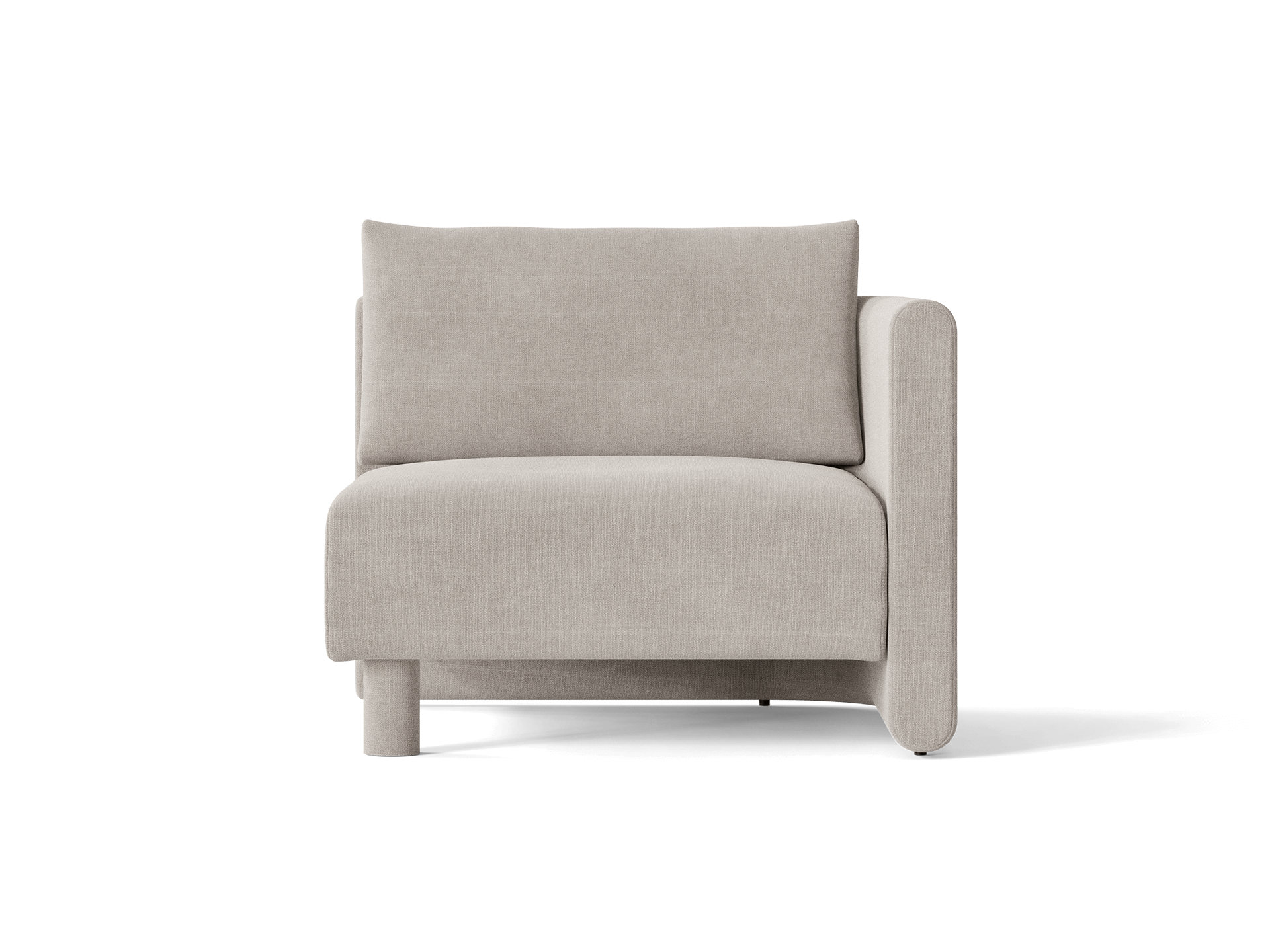 Dase Sofa Armrest Right - Cotton Linen - Natural