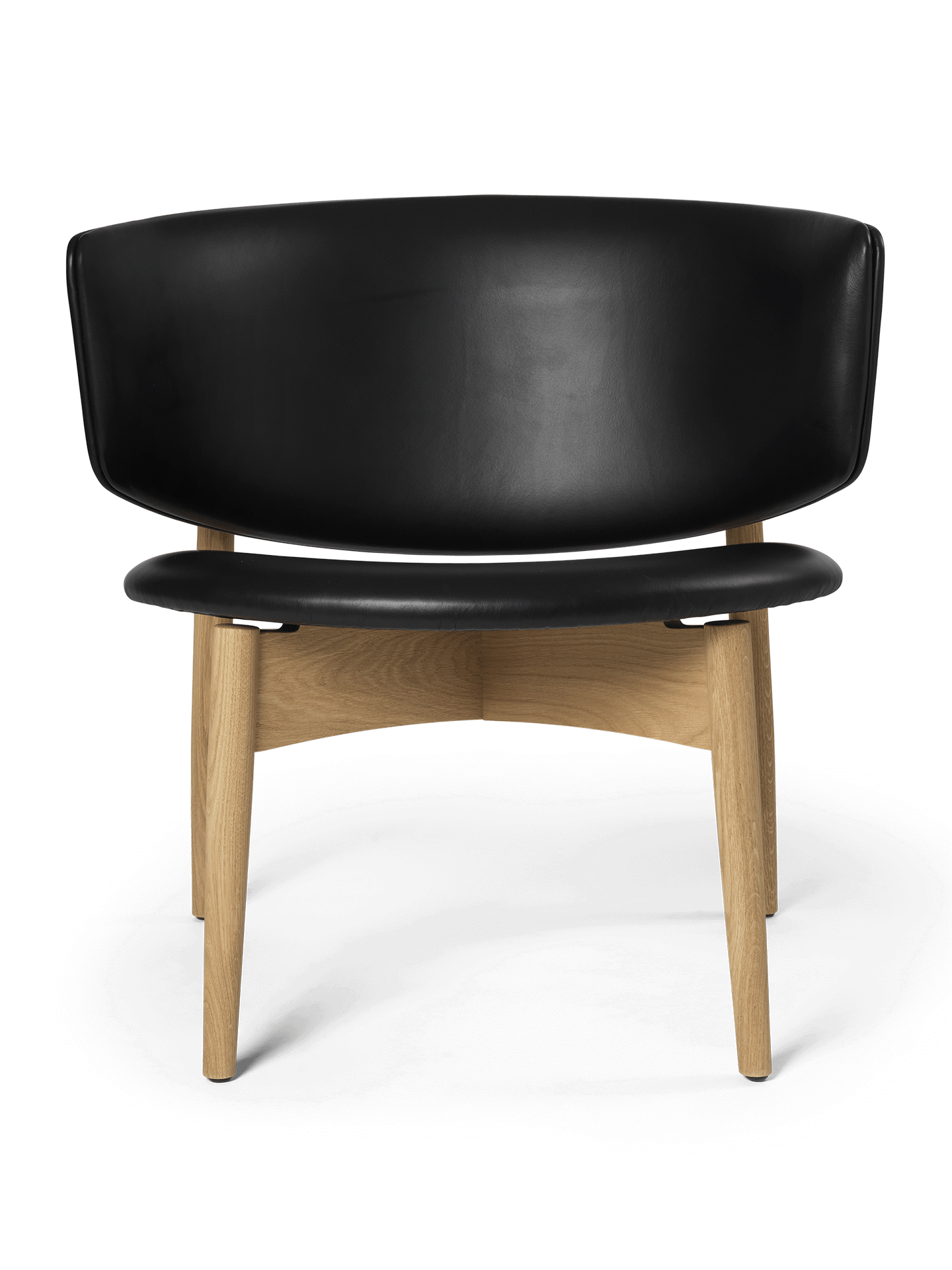 Herman Lounge Chair - Wood - Envy Leather - Oak/Black