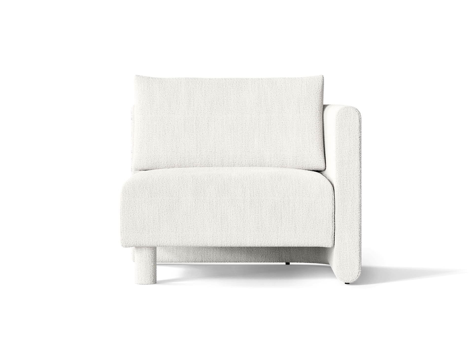 Dase Sofa Armrest Right - Bouclé - Off-white