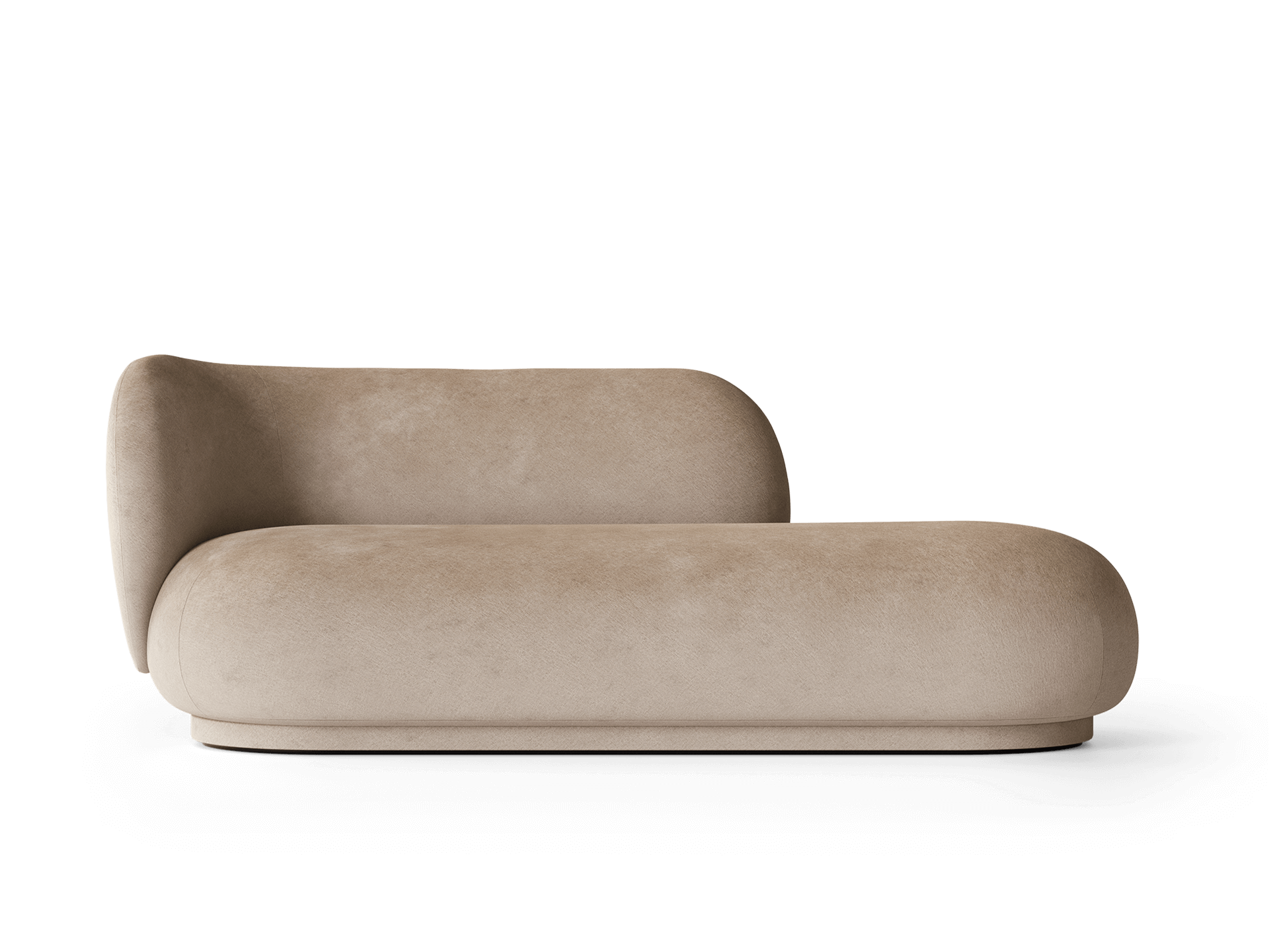 Rico Divan Left - Faded Velvet - Sand