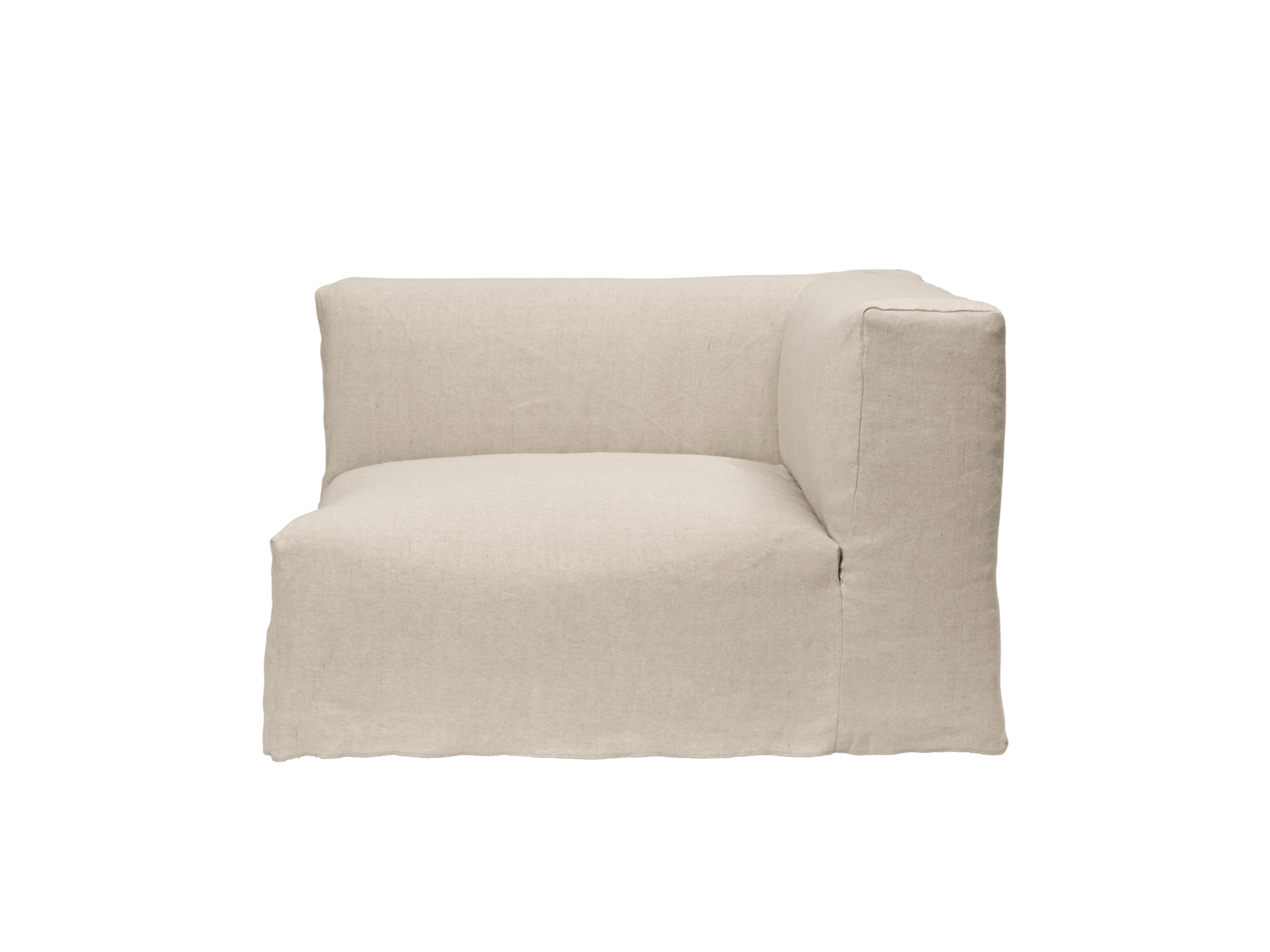 Catena Sofa Armrest Right S401 - Loose Drape - Natural