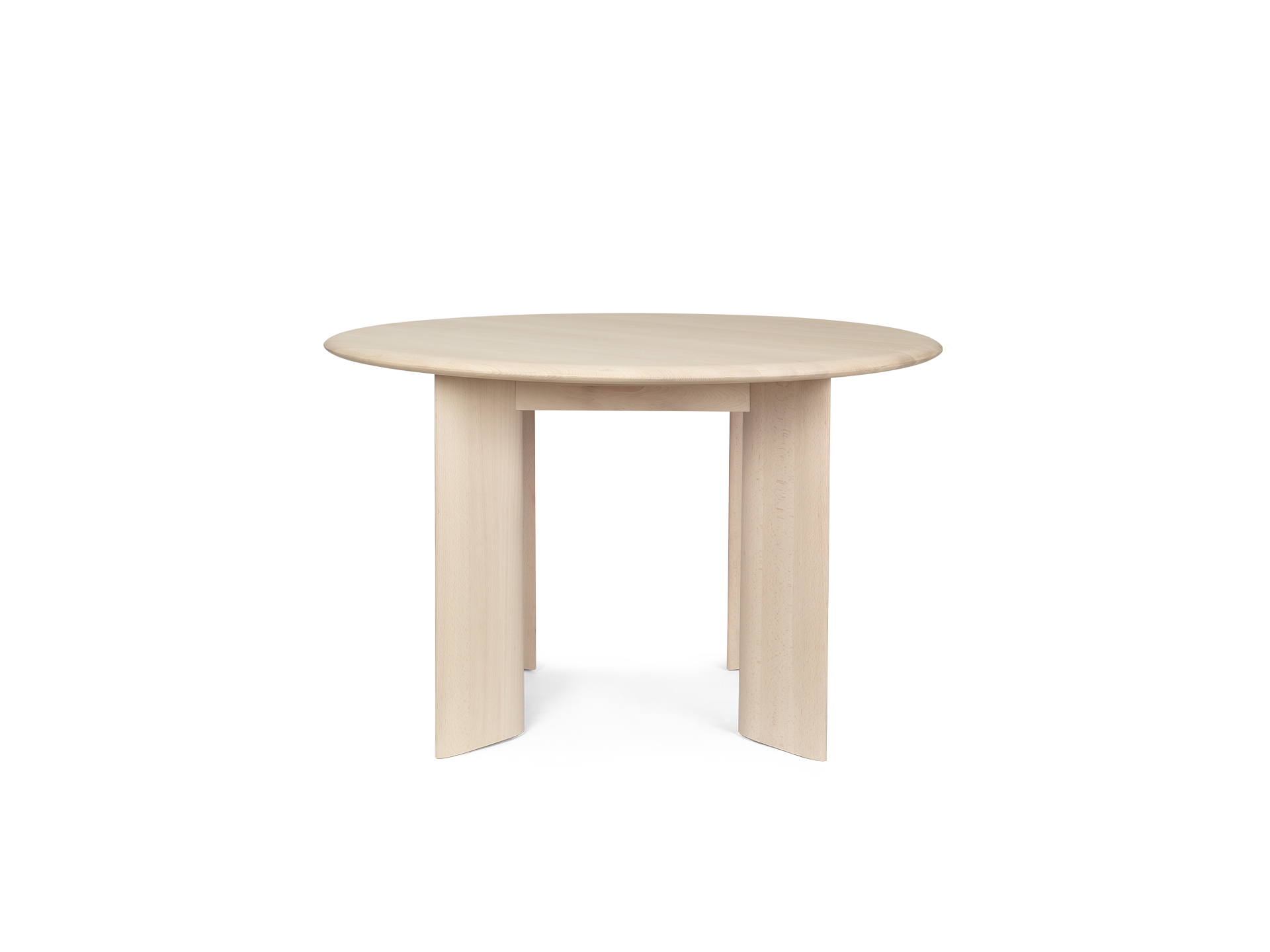 Bevel Table - Round Ø117 - White Oiled Beech