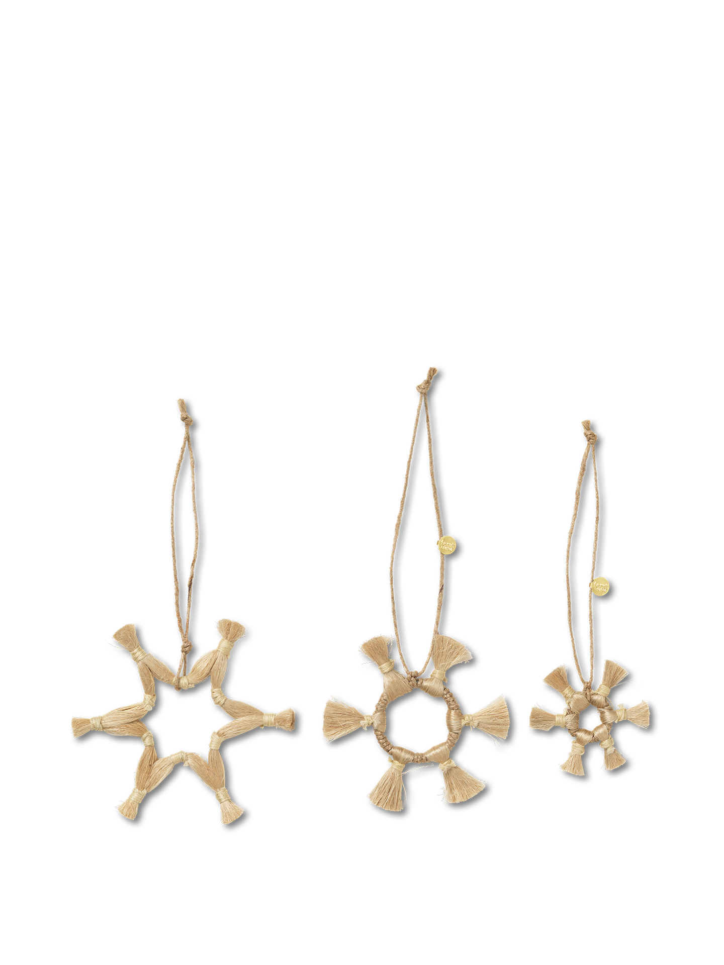 Jute Stars - Set of 3 - Natural