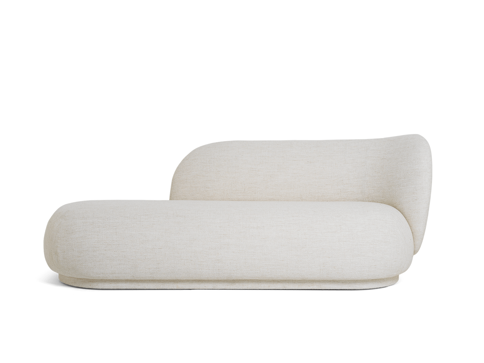 Rico Divan Right - Bouclé - Off-white