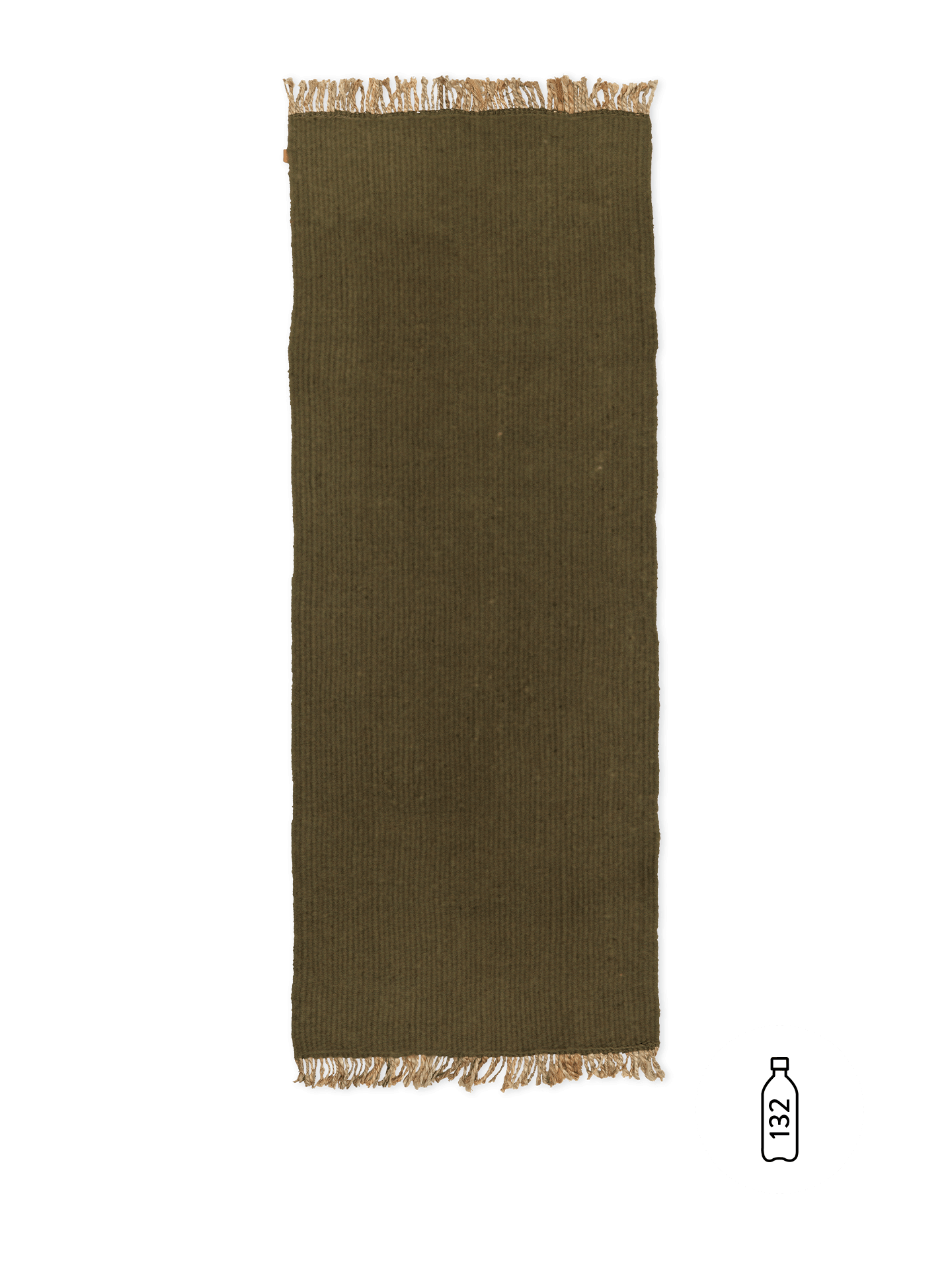 Block Runner - Olive/Natural