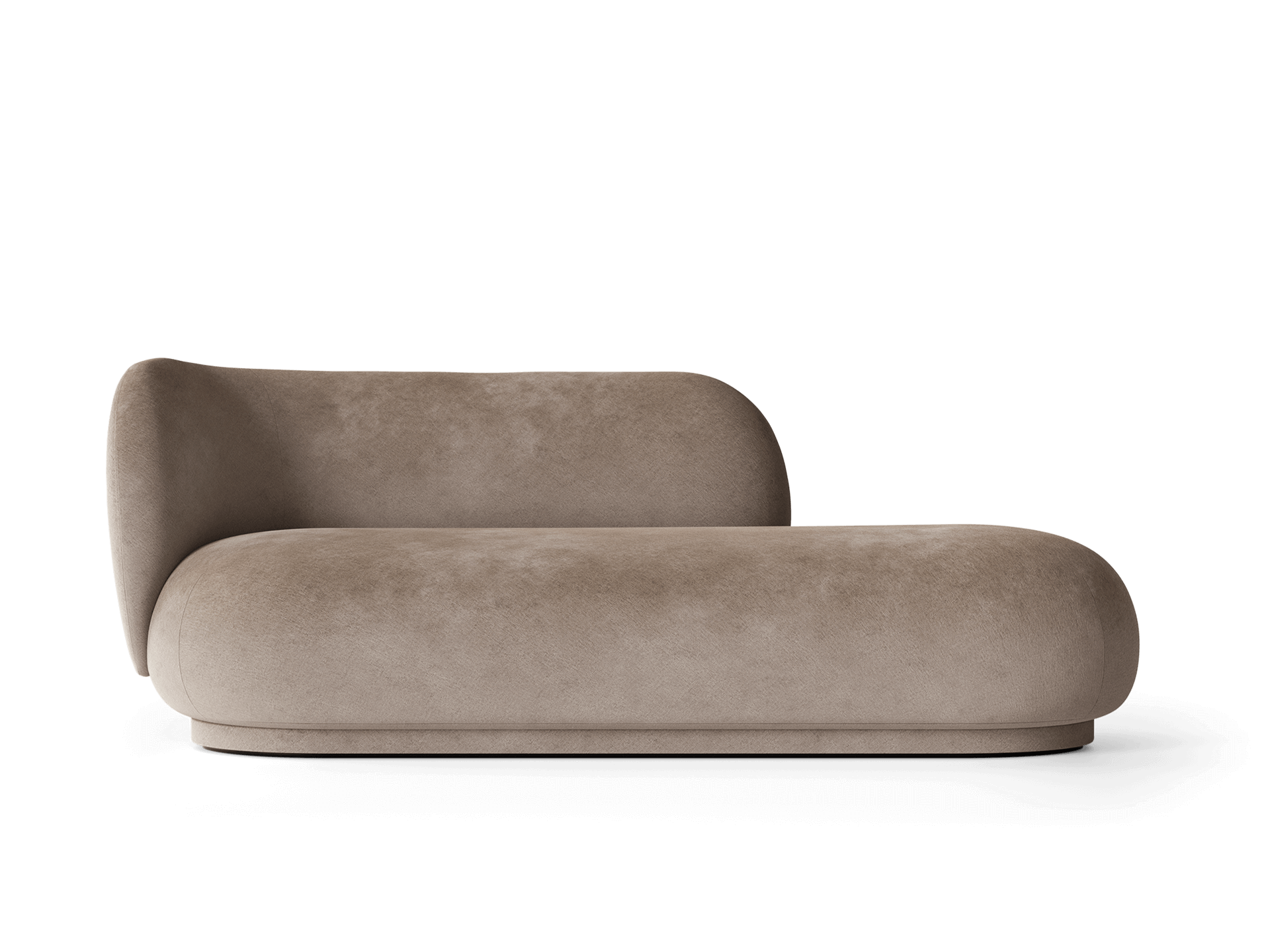 Rico Divan Left - Faded Velvet - Beige