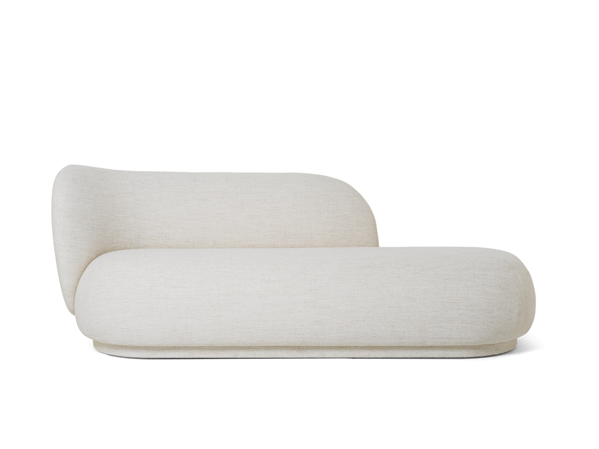 Rico Divan Left - Bouclé - Off-White