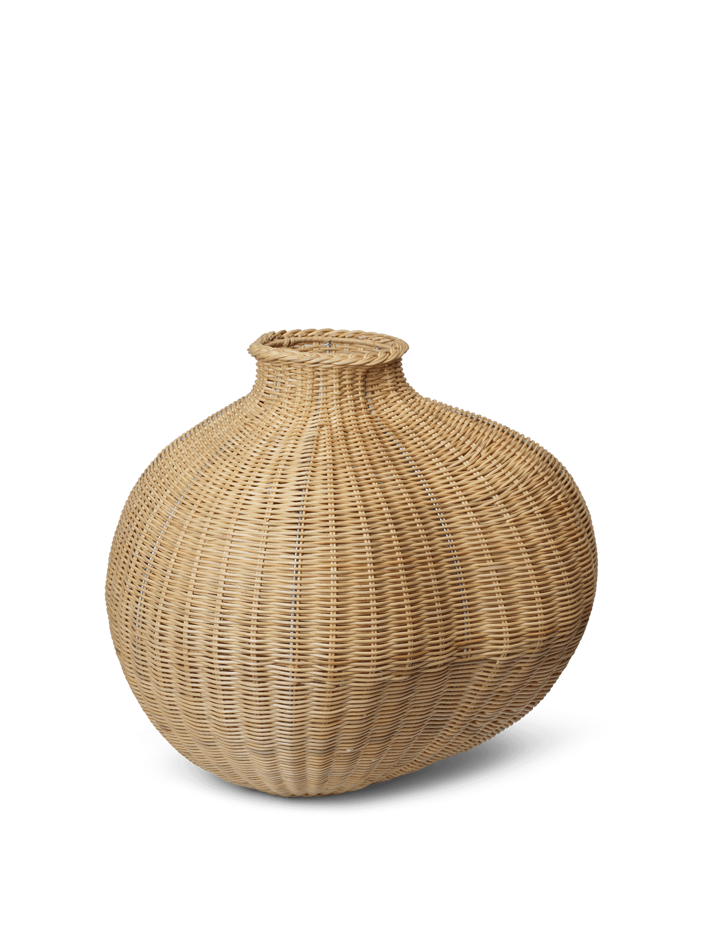 Bola Braided Floor Vase - Natural