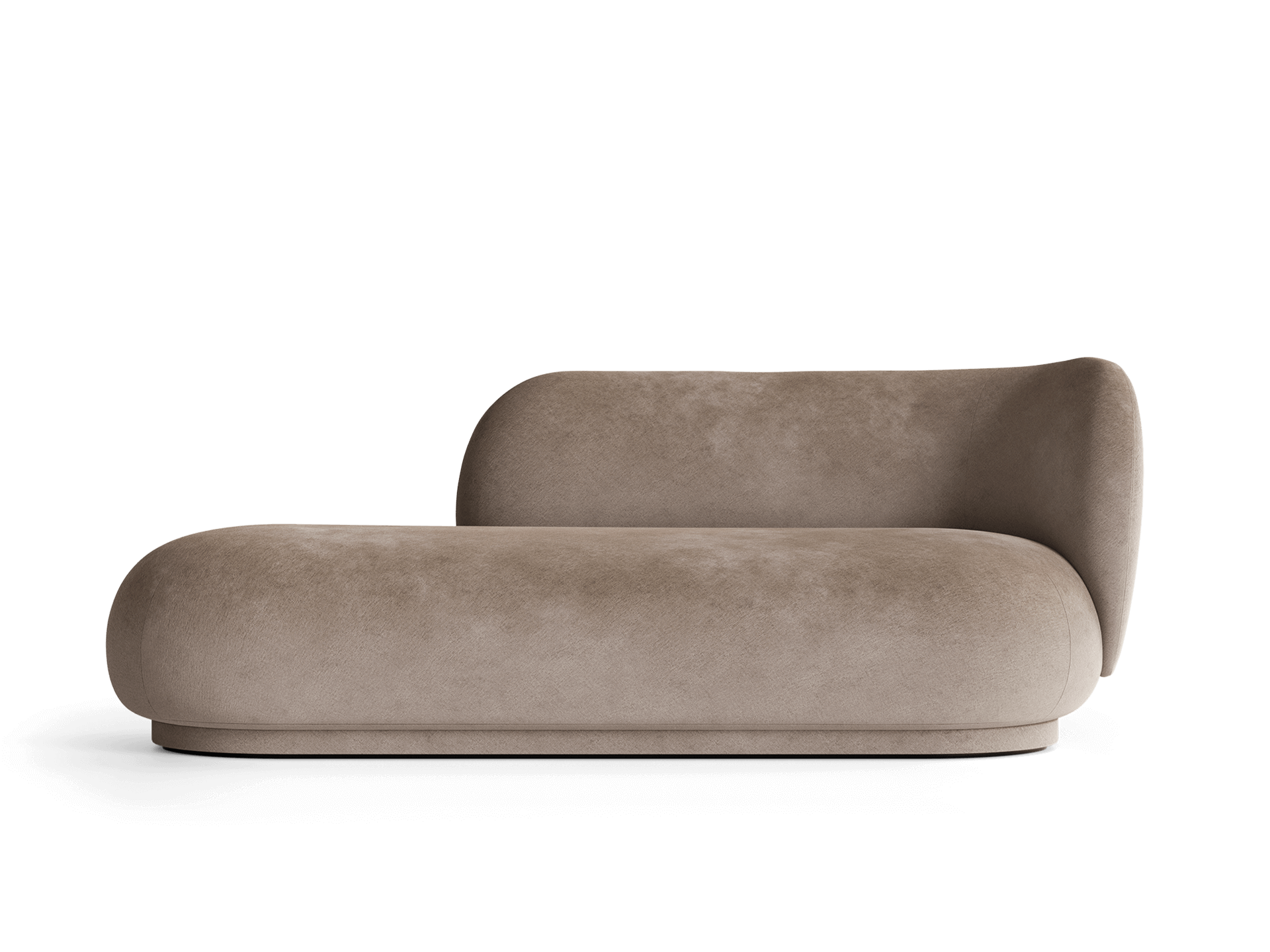 Rico Divan Right - Faded Velvet - Beige