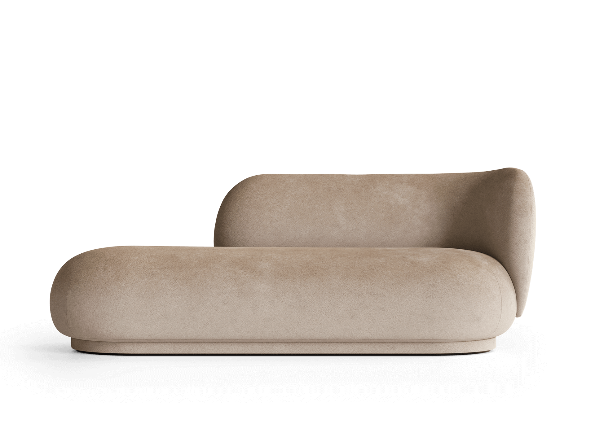 Rico Divan Right - Faded Velvet - Sand