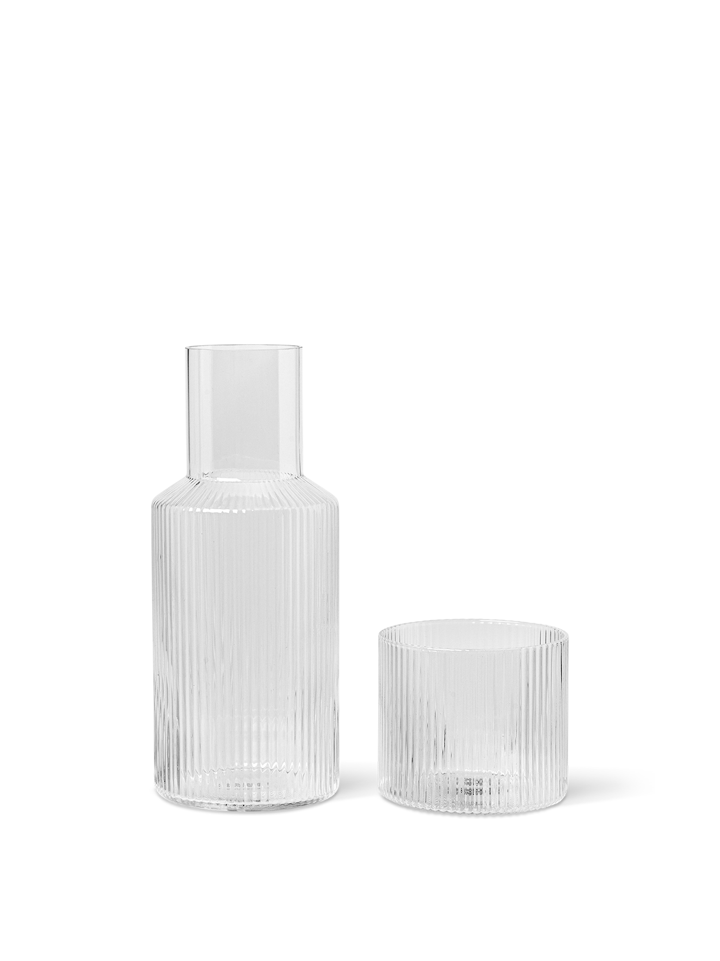 Ripple Carafe Set - Small - Clear