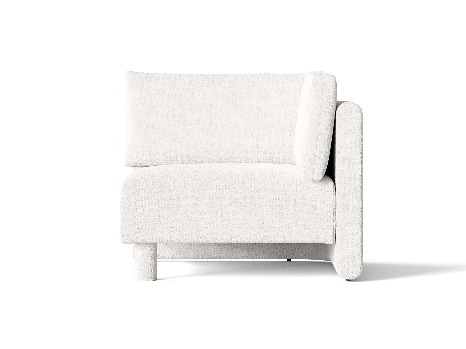 Dase Bank - Corner Module - Bouclé - Off-white – Ferm Living