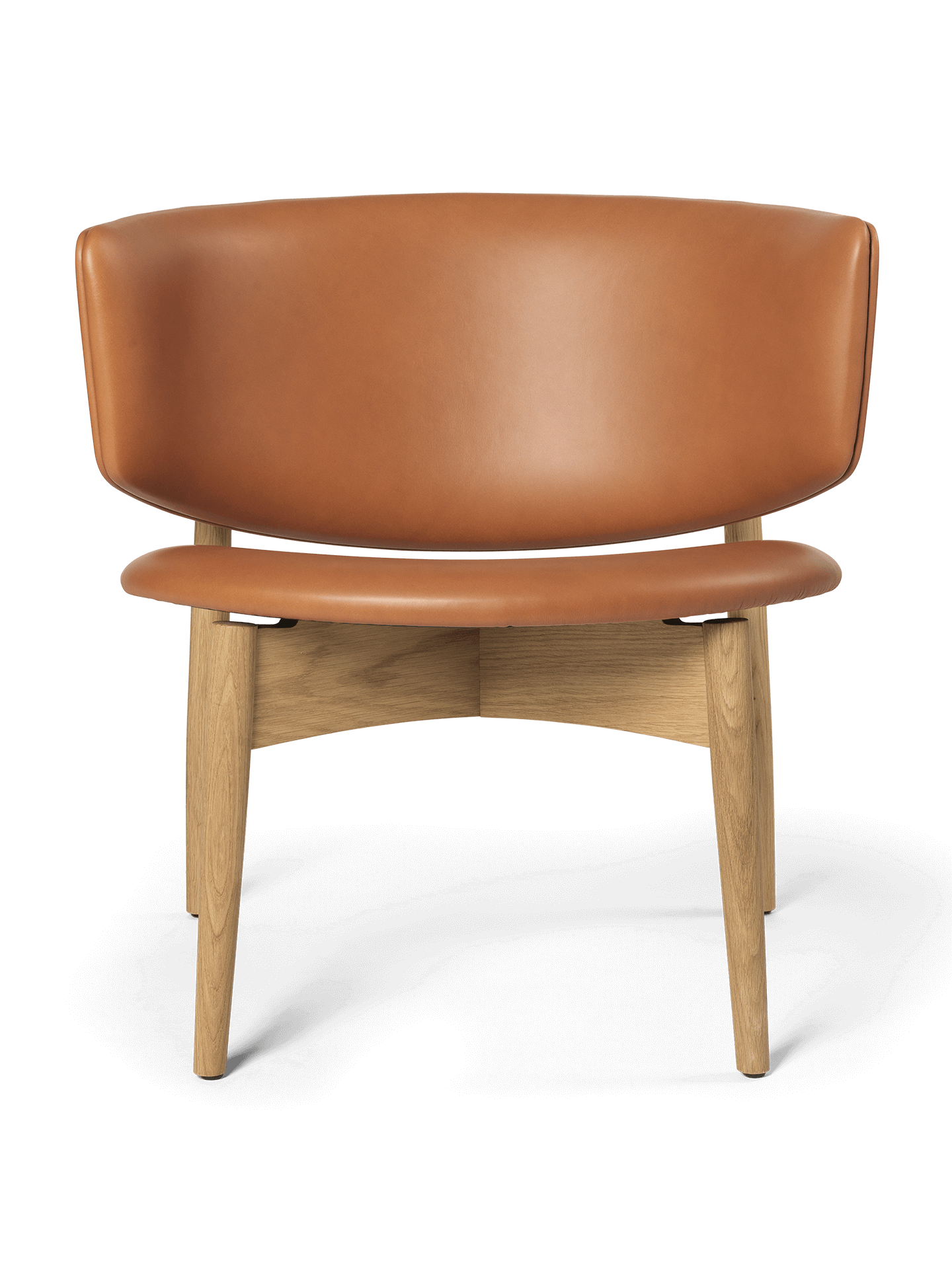 Herman Lounge Chair - Wood - Envy Leather - Oak/Cognac