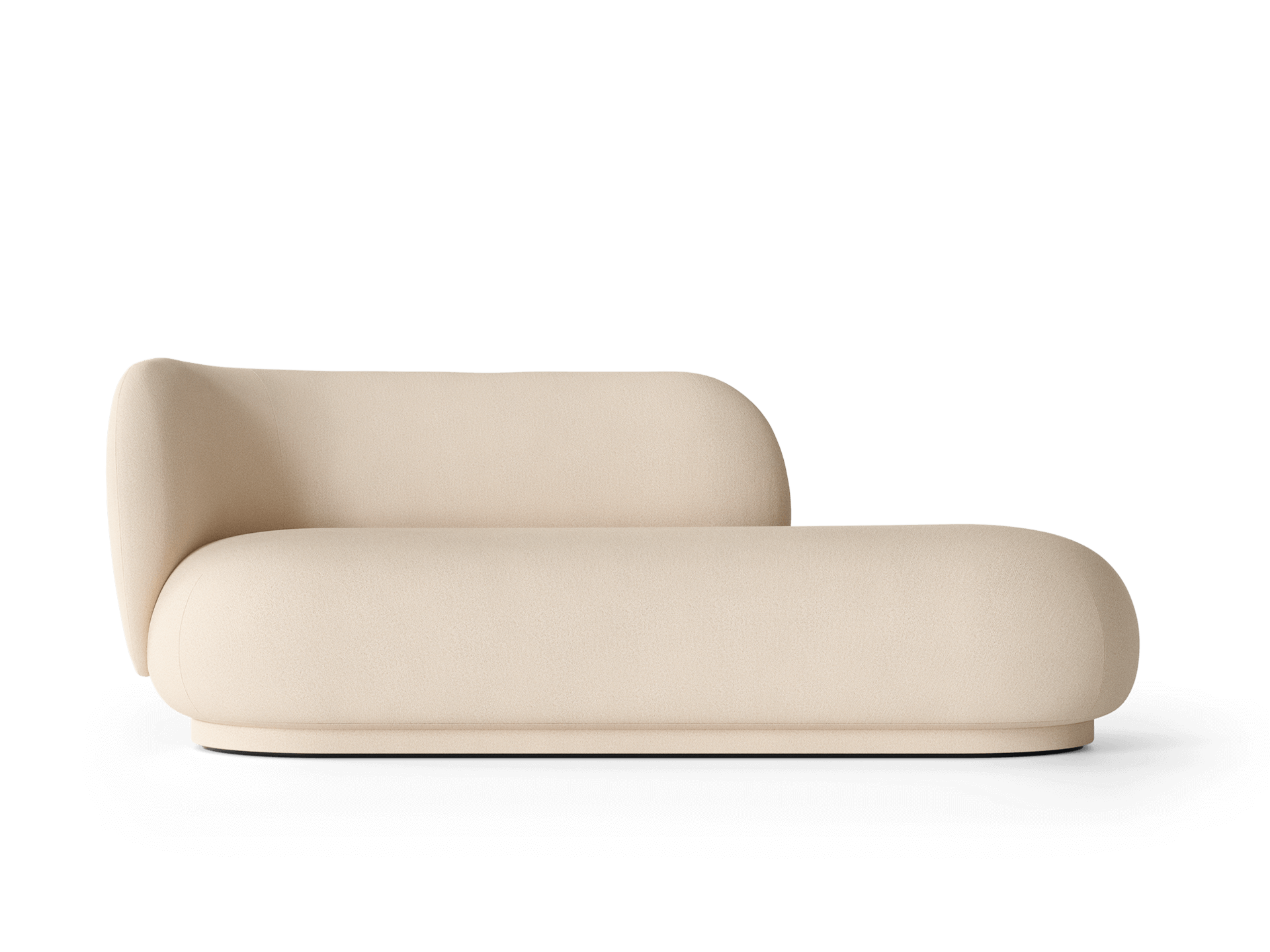 Rico Divan Left - Brushed - Off-white