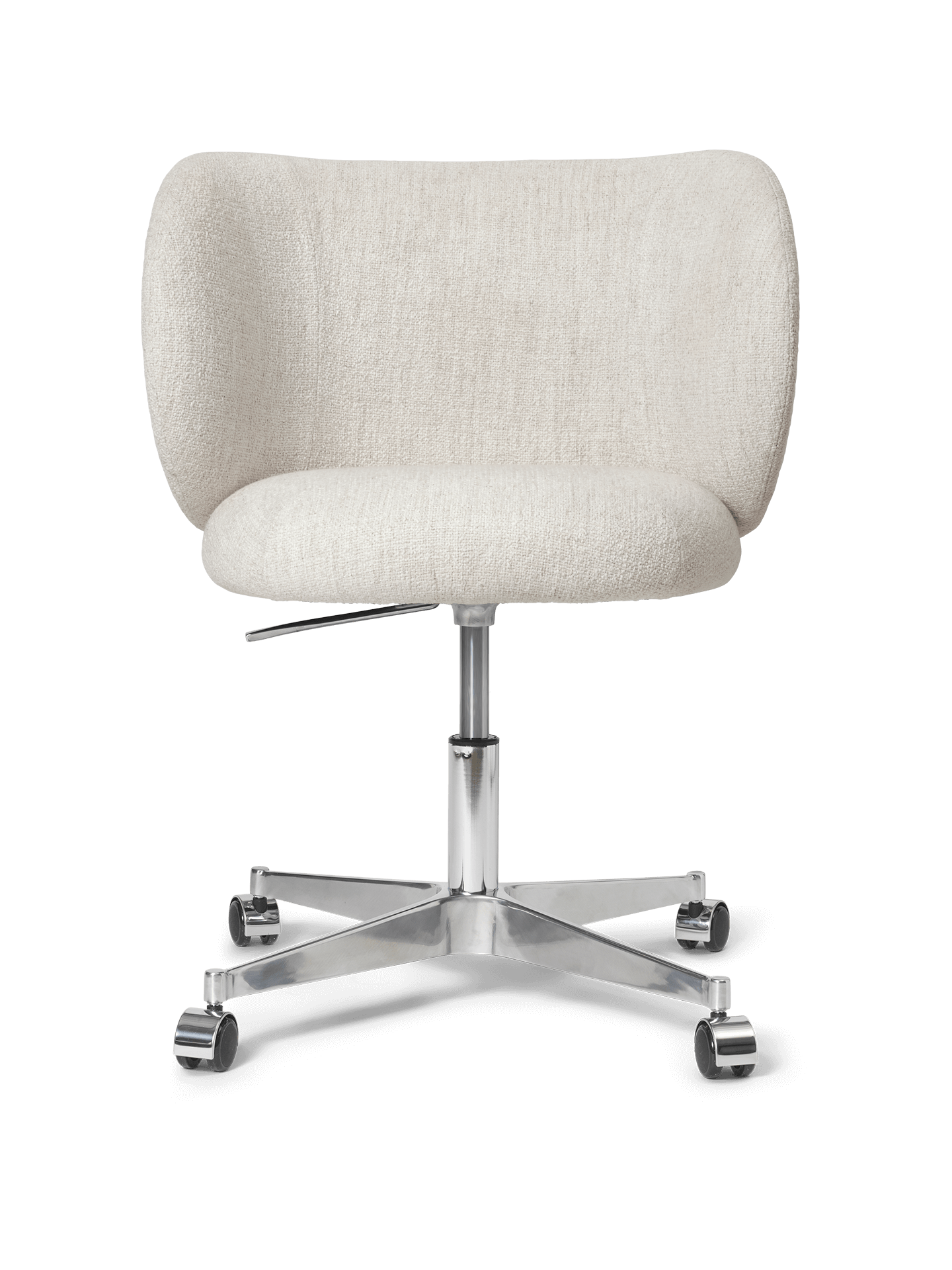 Rico Dining Chair - Castors - Bouclé - Off-White
