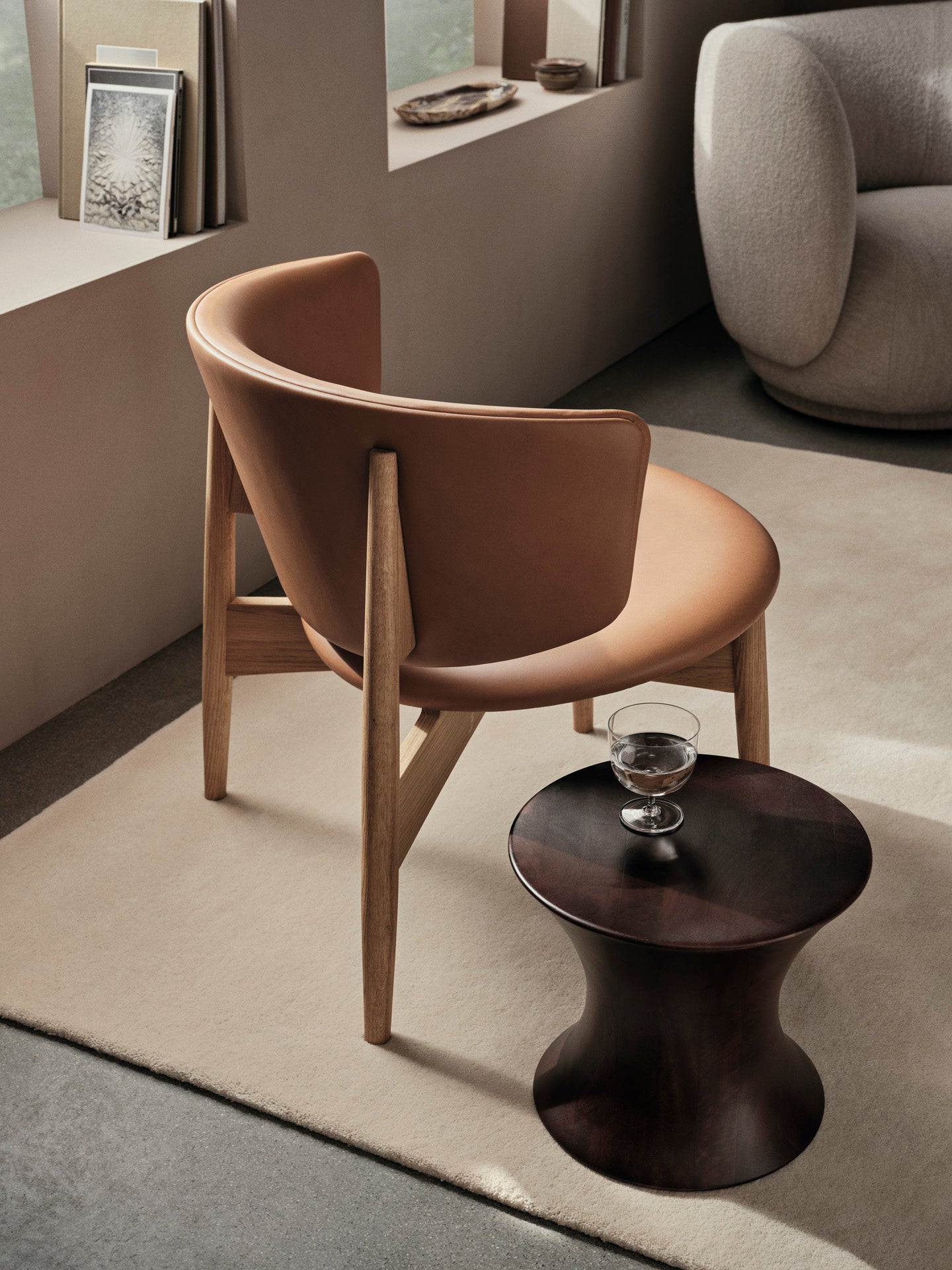 Herman Lounge Chair - Wood - Envy Leather - Oak/Cognac | Ferm Living