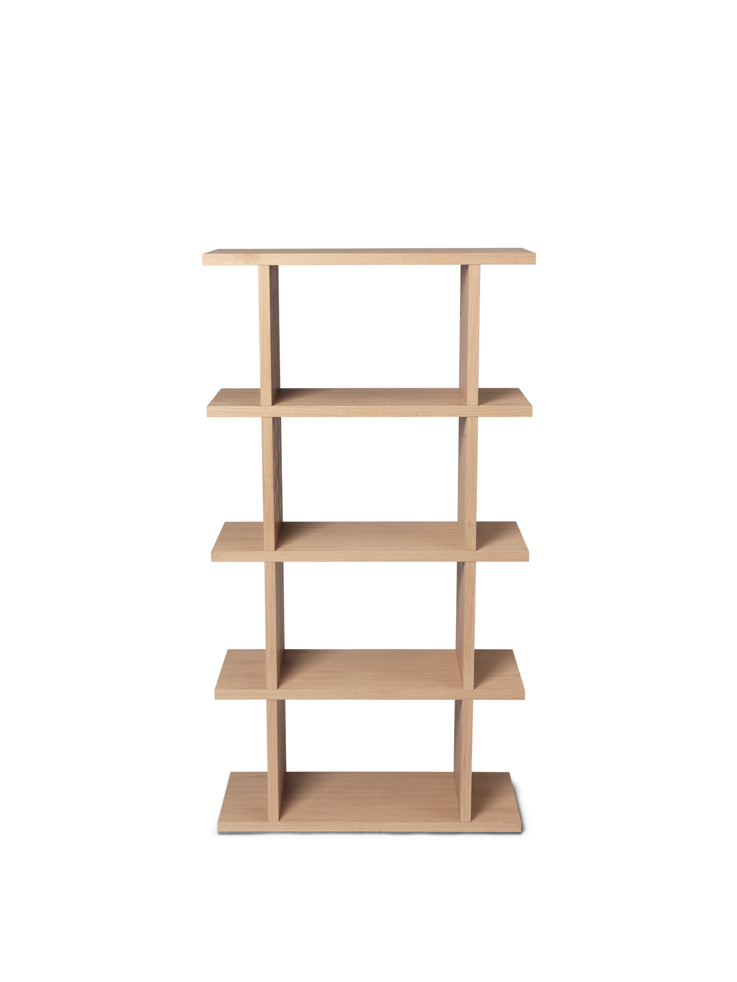 Kona Bookcase - 1x4 - Natural Oak Veneer