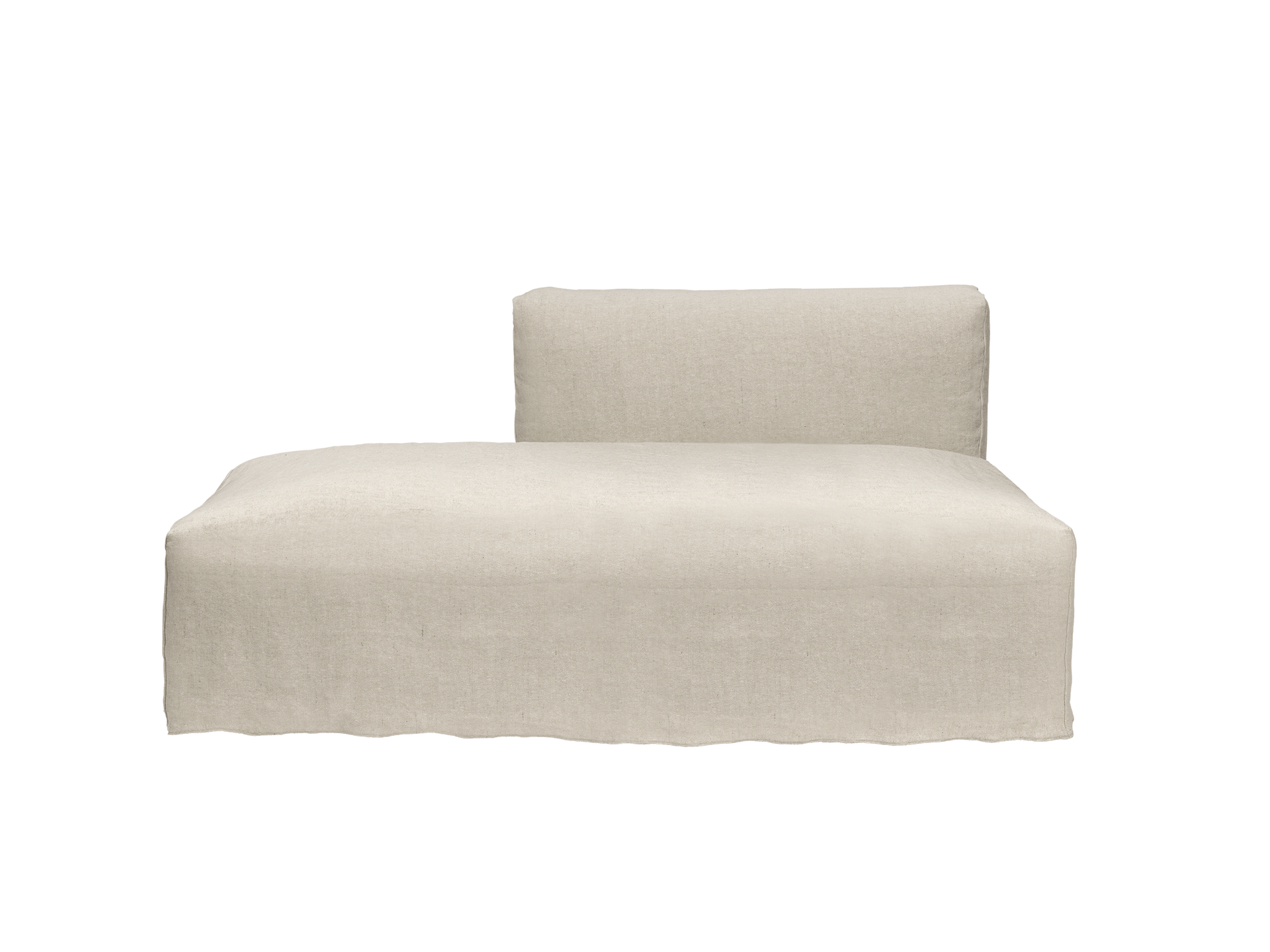 Catena Sofa Open End Left S300 - Loose Drape - Natural