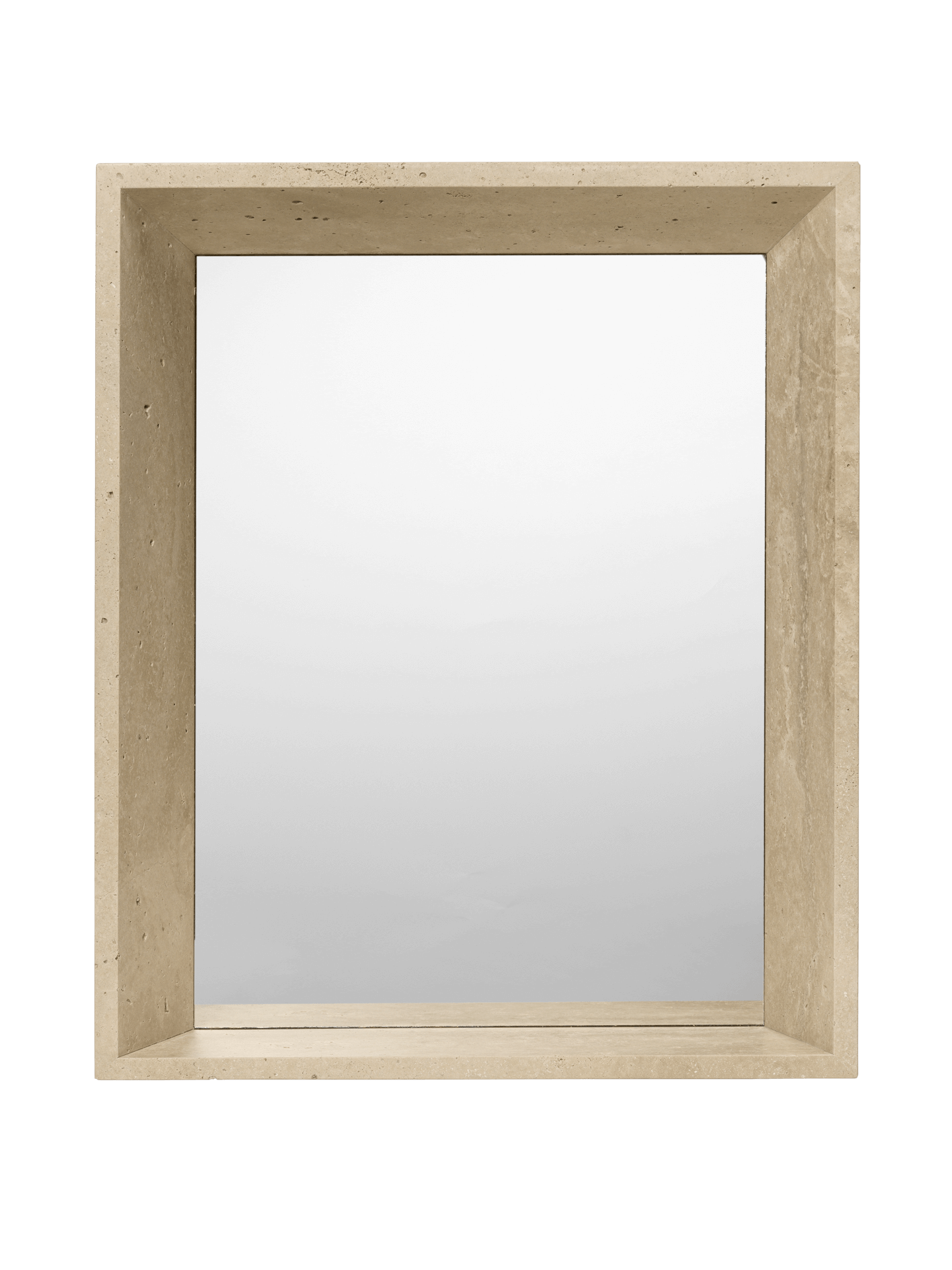 Lancet Mirror Travertine