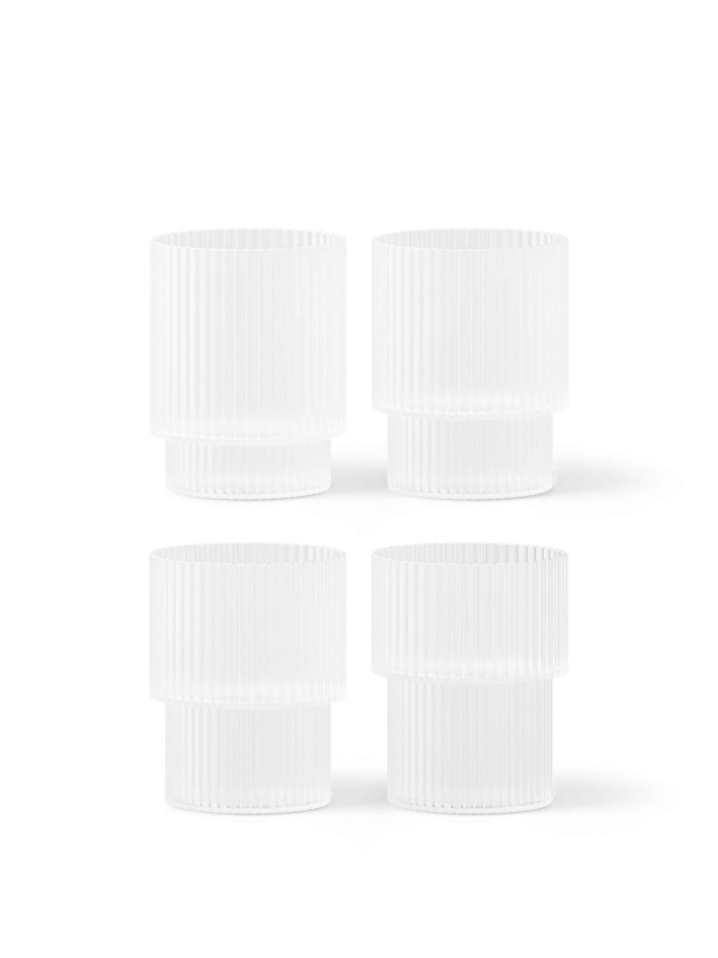 Ripple Glasses - Set of 4 - Frosted