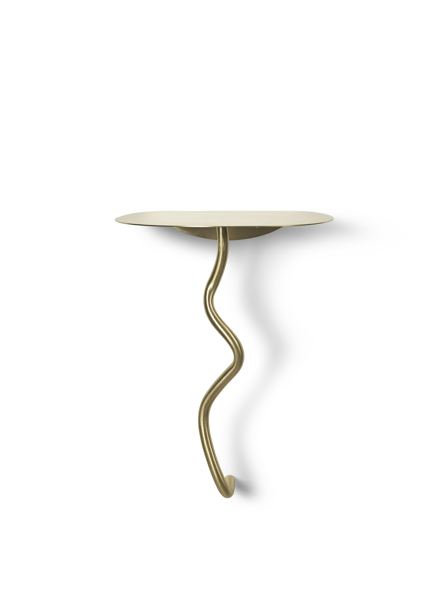 Curvature Wall Table - Brass